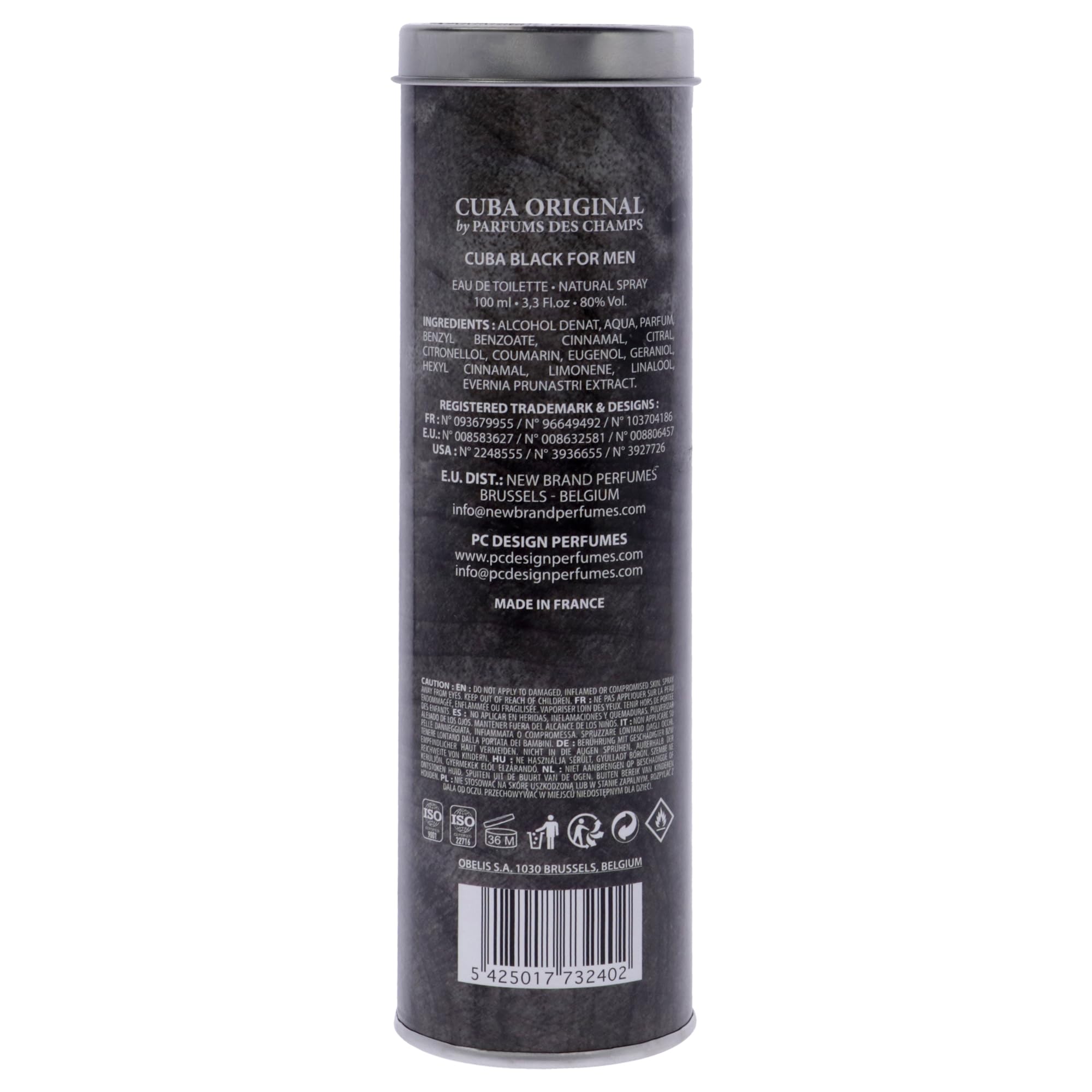 Foto 5 pulgar | Perfume Cuba Black de Cuba para Hombre Edt 100 Ml - Venta Internacional