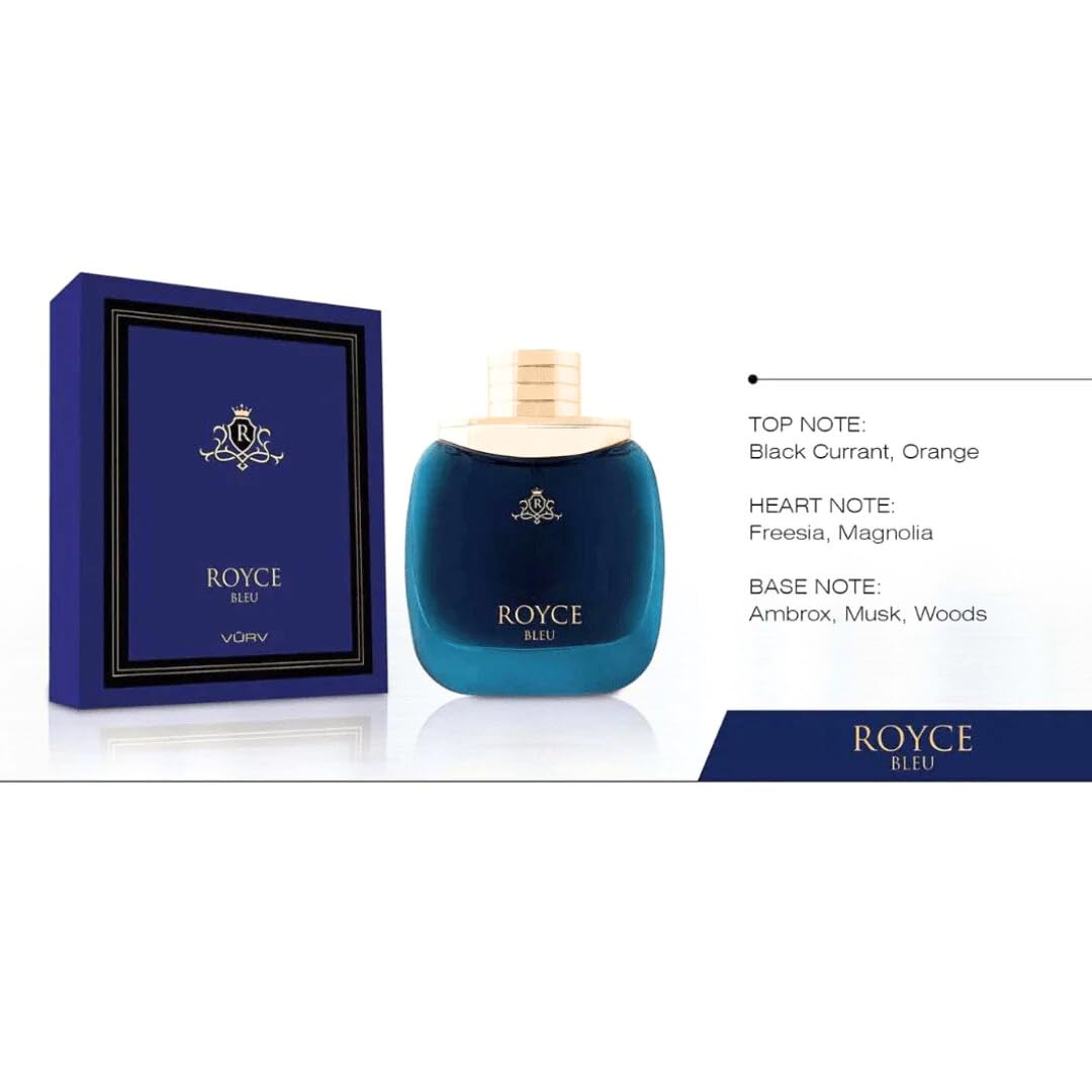 Foto 3 pulgar | Perfume Vurv Royce Bleu Eau De Parfum 100 Ml Para Hombre - Venta Internacional.