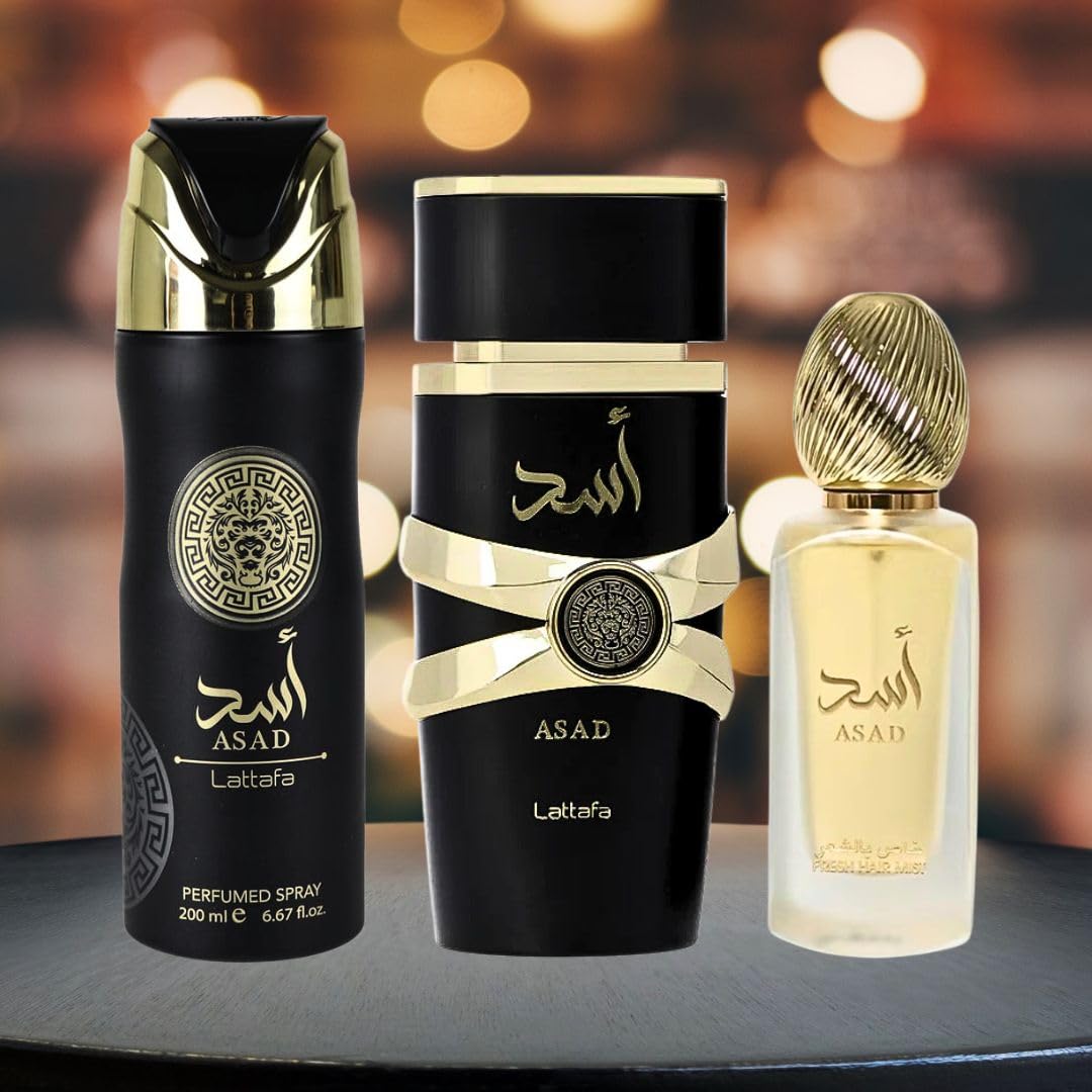 Foto 3 | Set de Perfume Lattafa Asad 3 Piezas para Hombre-Venta Internacional