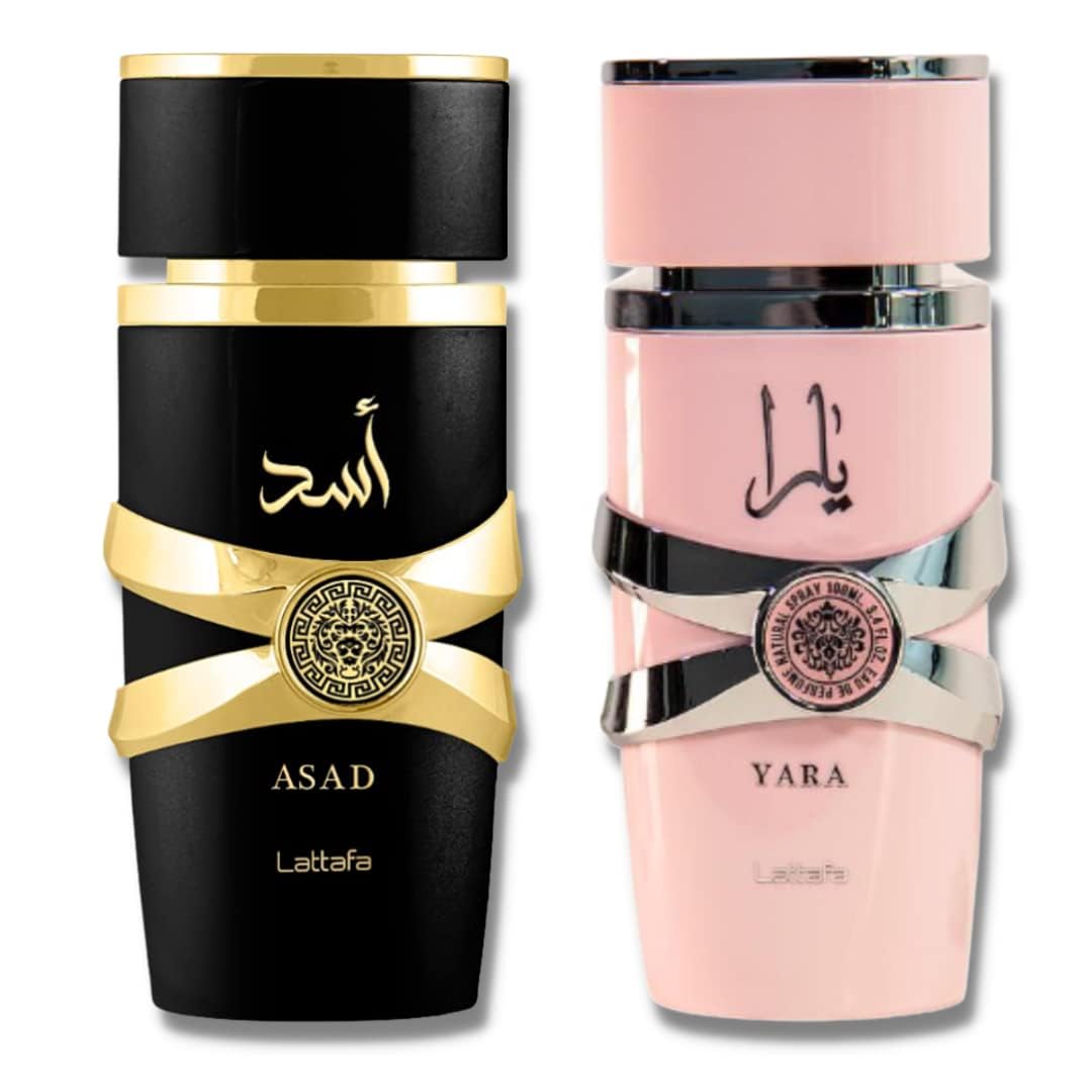 Set De Regalo De Perfume Lattaffa Asad & Lattaffa Yara Eau De Parfum - Venta Internacional.