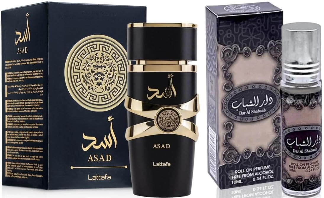 Foto 2 pulgar | Set De Perfume Asad Eau De Parfum 100 Ml Más Aceite Dar Al Shabaab 10 Ml - Venta Internacional.