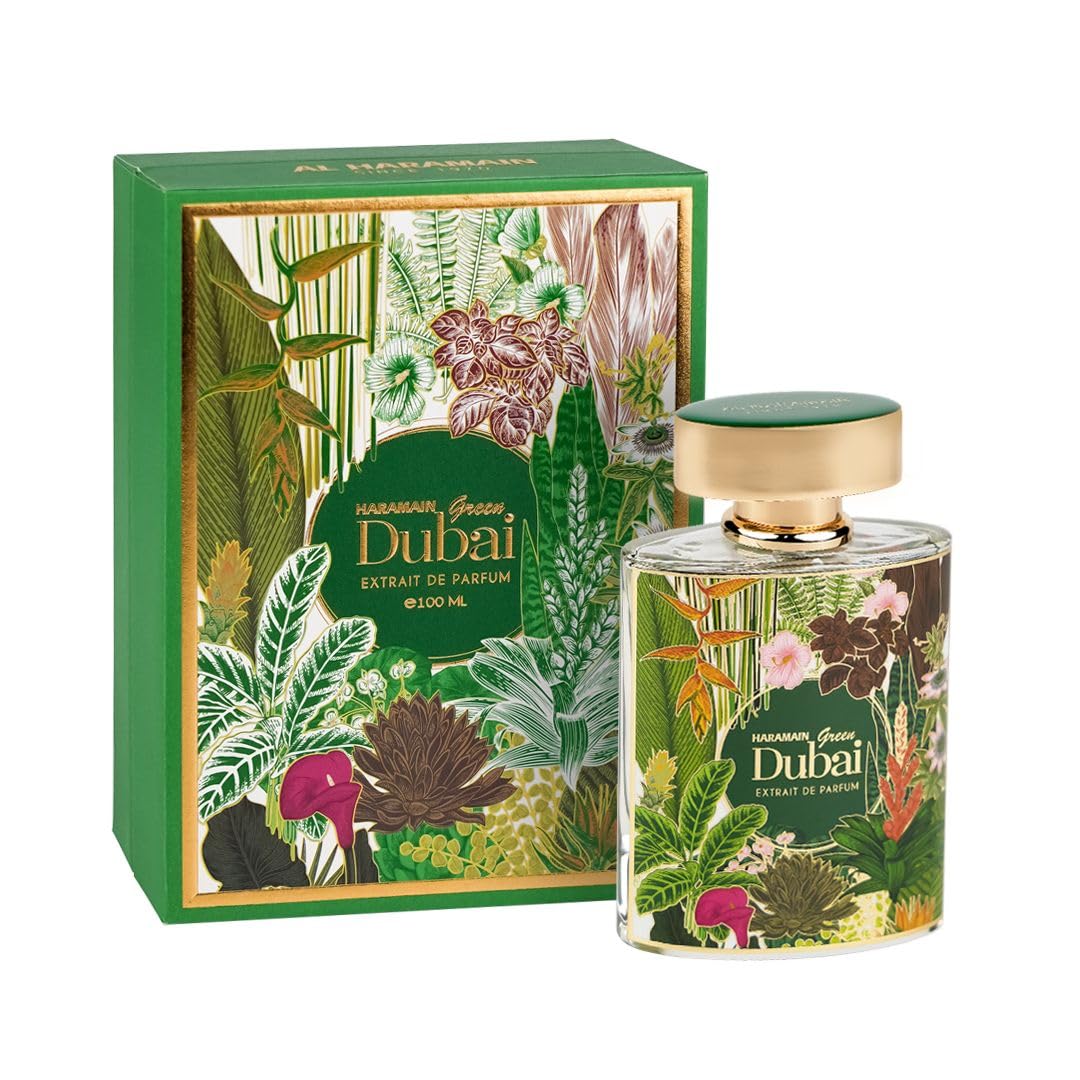 Foto 2 pulgar | Perfume Al Haramain Green Dubai, Aerosol Edp Unisex De 100 Ml - Venta Internacional.