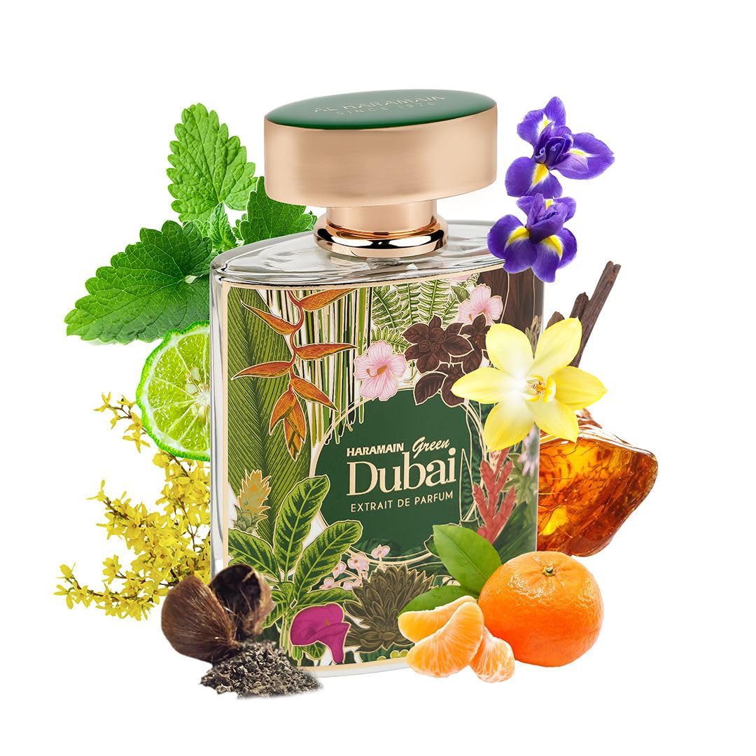 Foto 3 pulgar | Perfume Al Haramain Green Dubai, Aerosol Edp Unisex De 100 Ml - Venta Internacional.