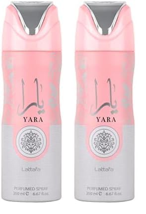 Desodorante Perfumado En Aerosol Lattafa Yara, Unisex, 200 Ml (paquete De 2) - Venta Internacional.