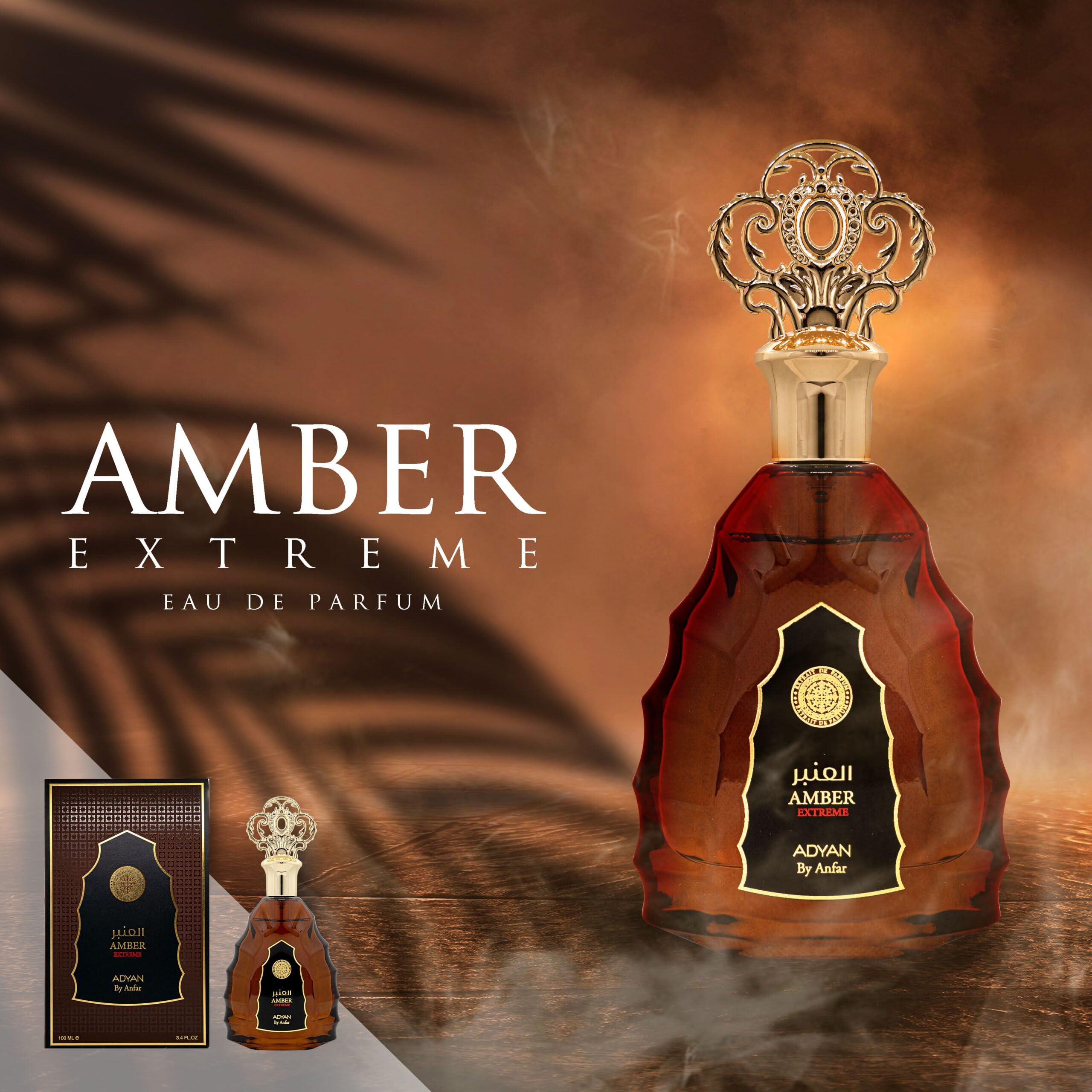 Foto 2 | Perfume Adyan Amber Extreme Eau De Parfum 100 Ml (3.4 Fl. Oz.) - Venta Internacional.