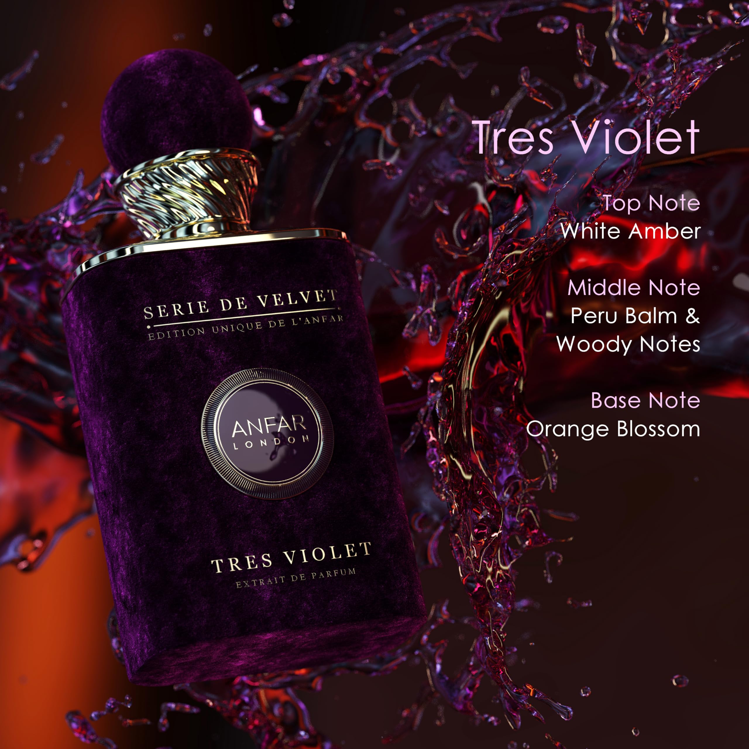 Foto 3 pulgar | Perfume Anfar London Tres Violet Pour Femme 100 Ml Para Mujer - Venta Internacional.