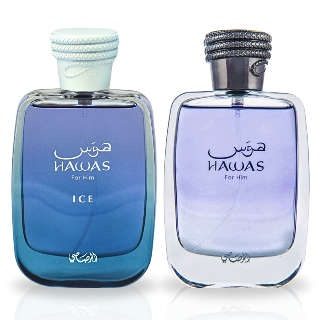 Perfume Rasasi Hawas & Hawas Ice Eau De Parfum Para Hombre, 100 Ml - Venta Internacional.