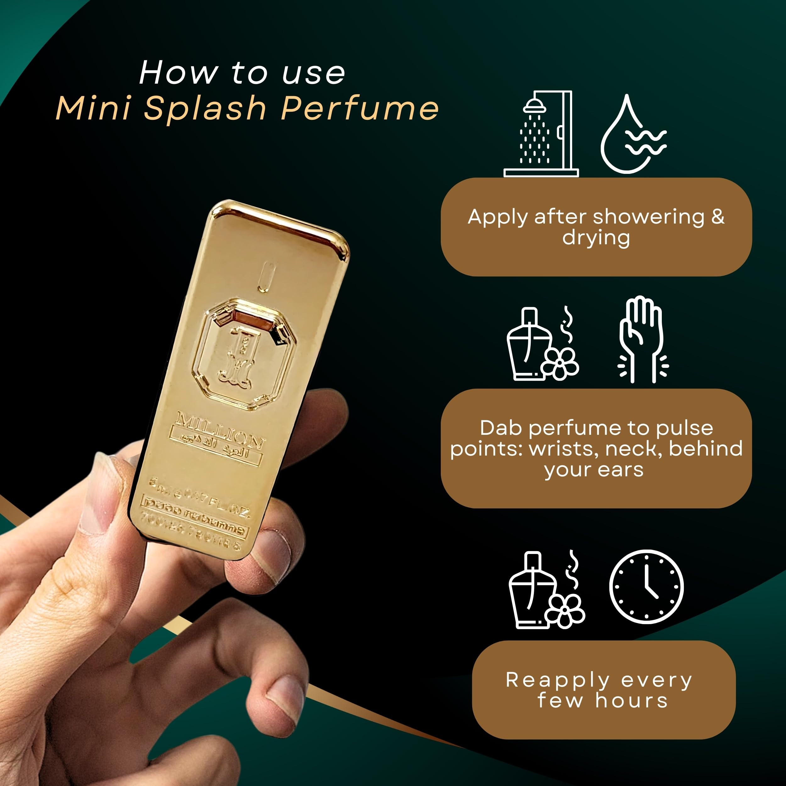 Foto 4 pulgar | Perfume Paco Rabanne 1 Million Golden Oud Parfum Intense, 5 Ml - Venta Internacional.