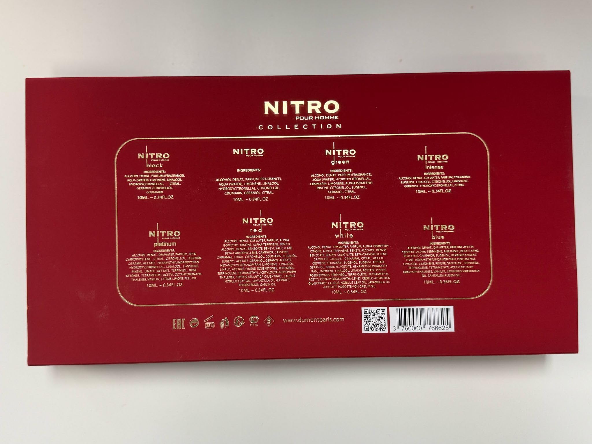 Foto 4 | Set De Perfume Dumont Nitro Discover De 8 Piezas Para Hombre, 10 Ml - Venta Internacional.
