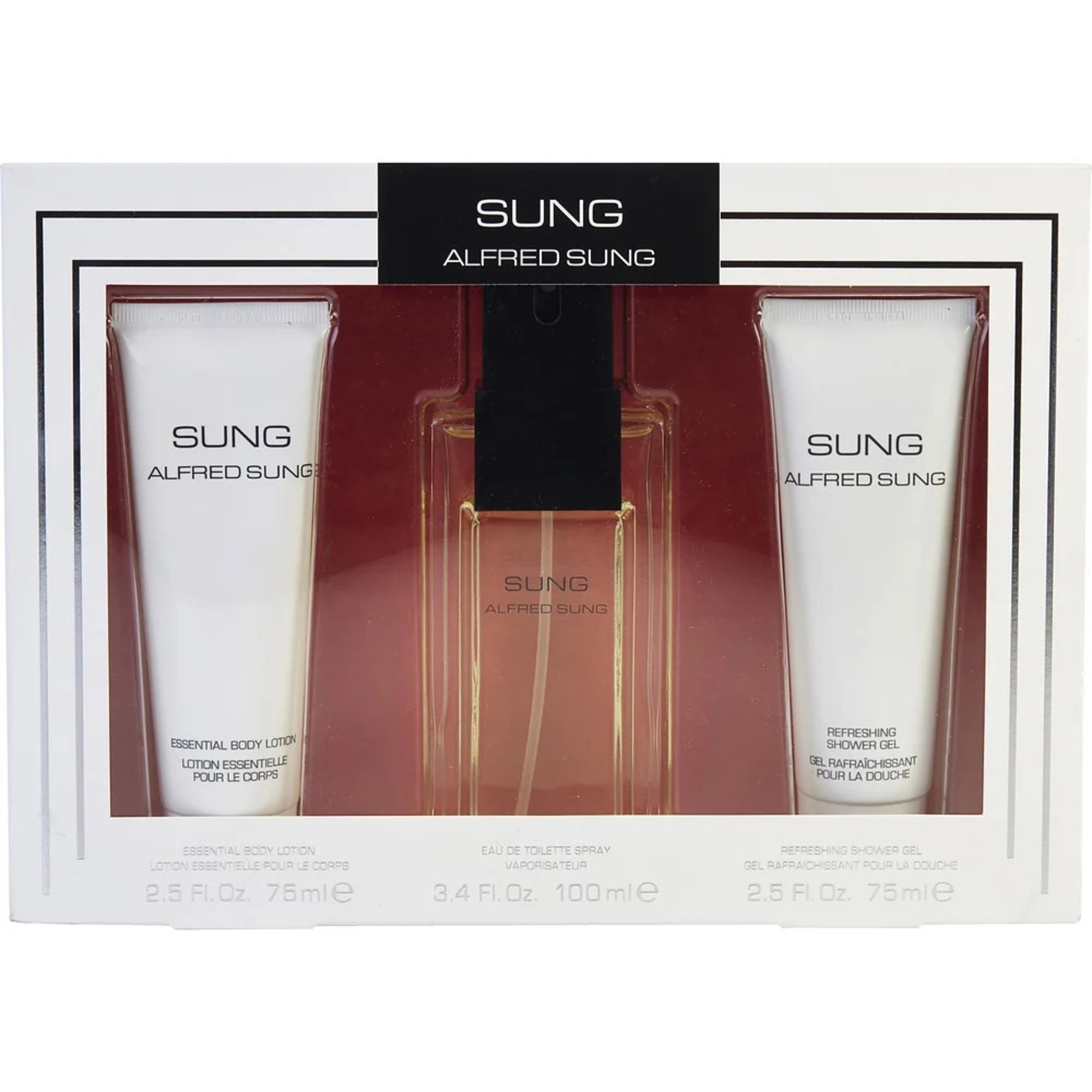 Perfume Alfred Sung De Toilette 100 Ml + Loción Corporal 75 Ml - Venta Internacional