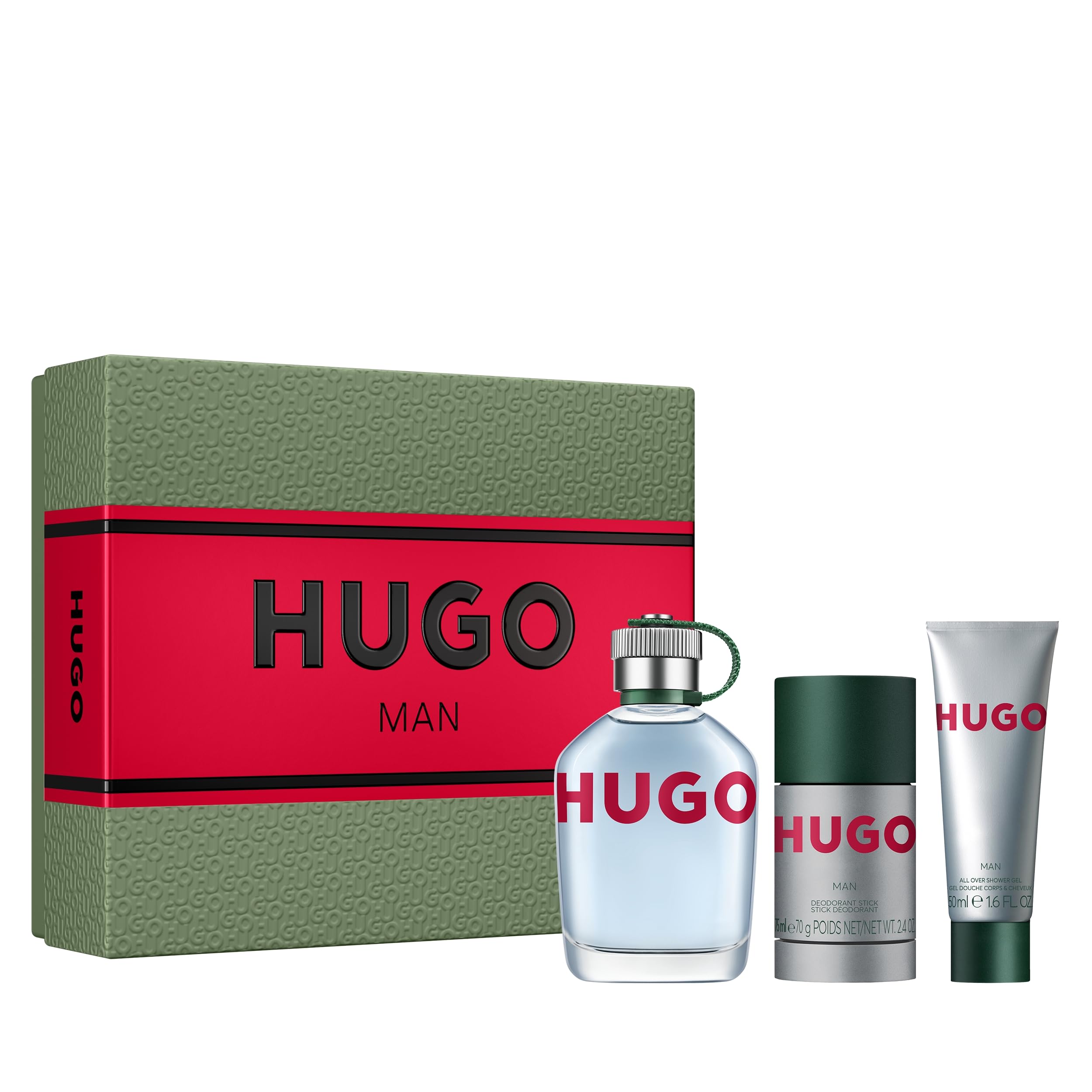Set De Regalo Perfume Hugo Boss Hugo Man Eau De Toilette De 3 Piezas - Venta Internacional.