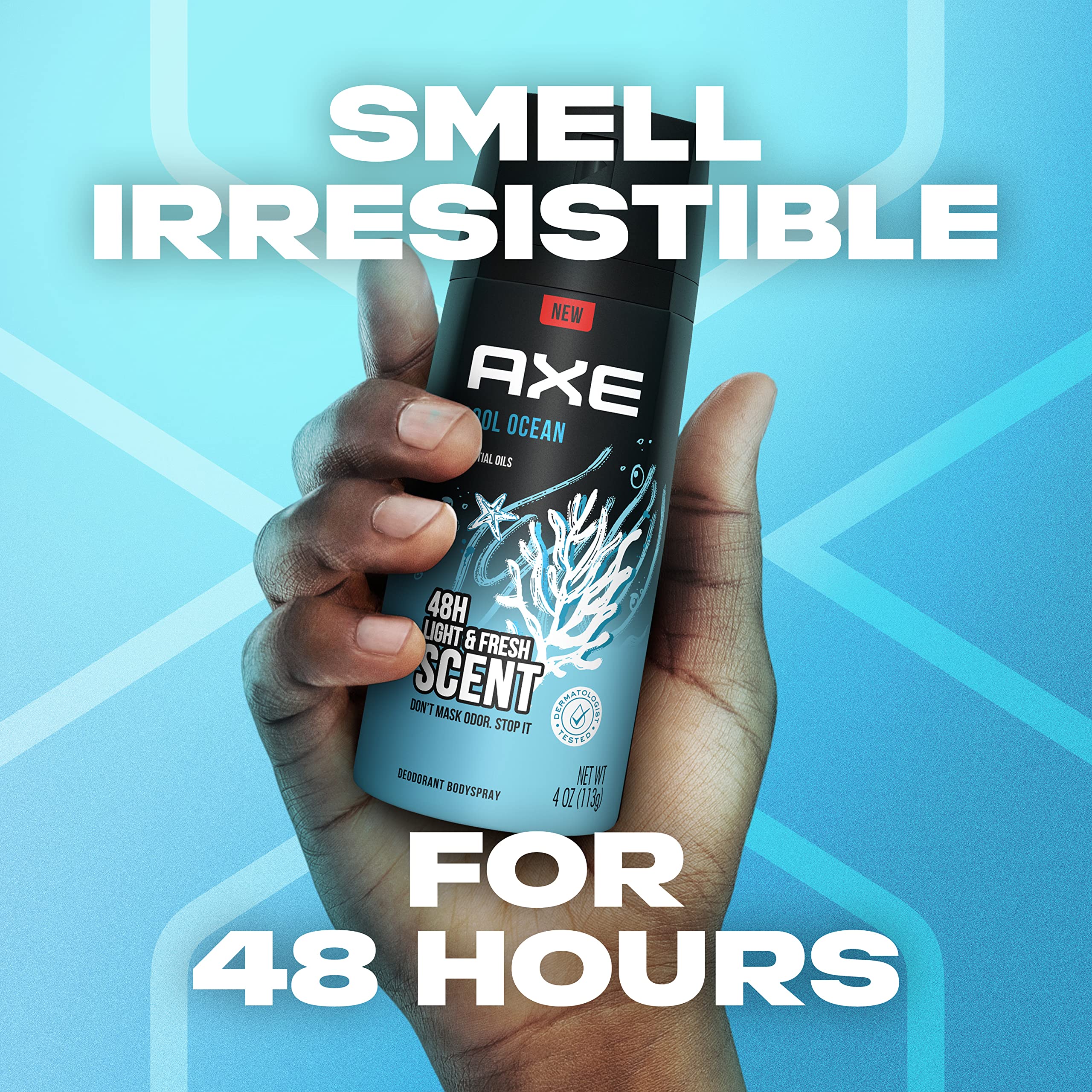Foto 3 pulgar | Desodorante Corporal Axe Dual Action Cool Ocean, 120 Ml, Paquete De 4 - Venta Internacional.