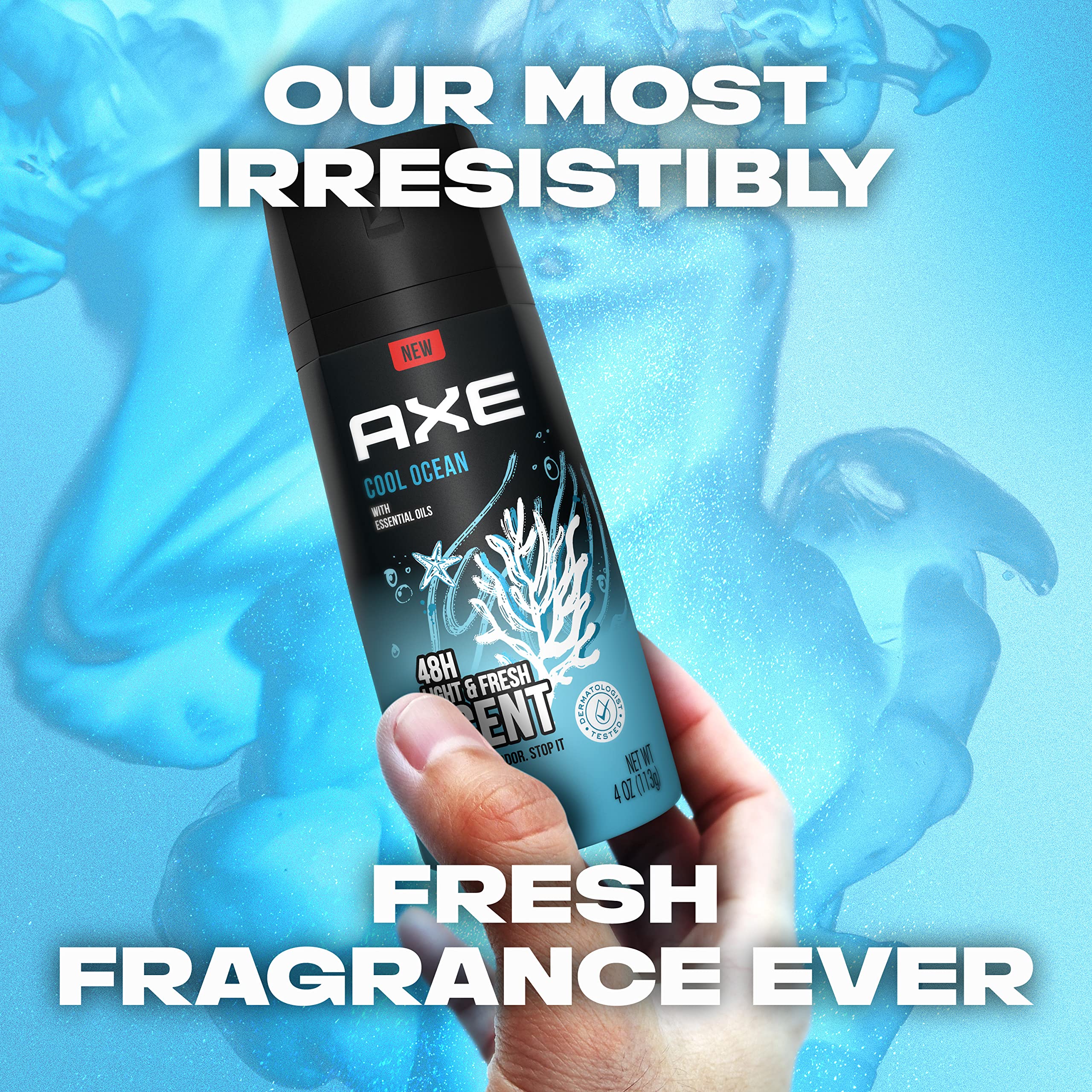 Foto 6 pulgar | Desodorante Corporal Axe Dual Action Cool Ocean, 120 Ml, Paquete De 4 - Venta Internacional.