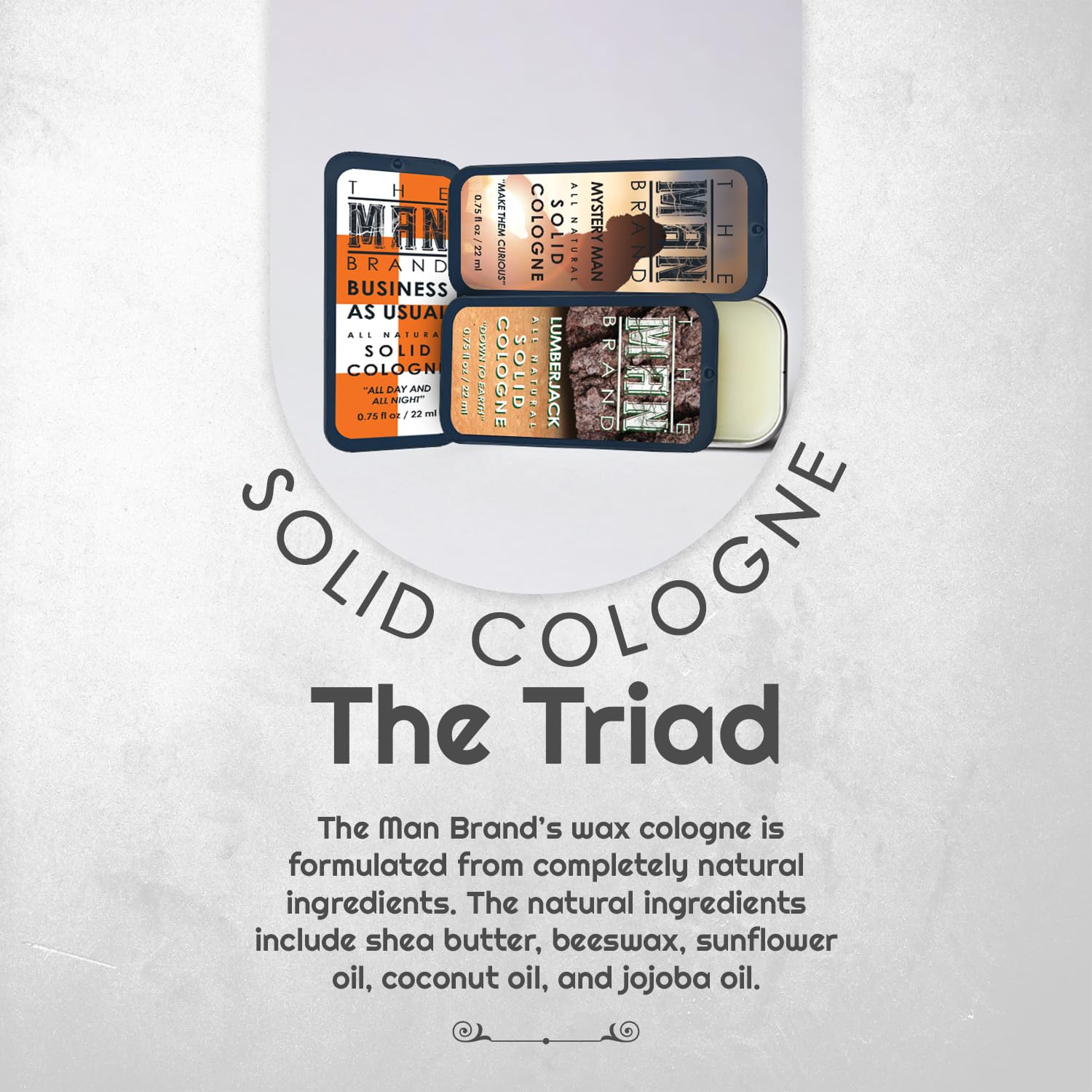 Foto 3 pulgar | Set De Muestras De Colonia Sólida The Man Brand The Triad, 22 Ml X3 - Venta Internacional.