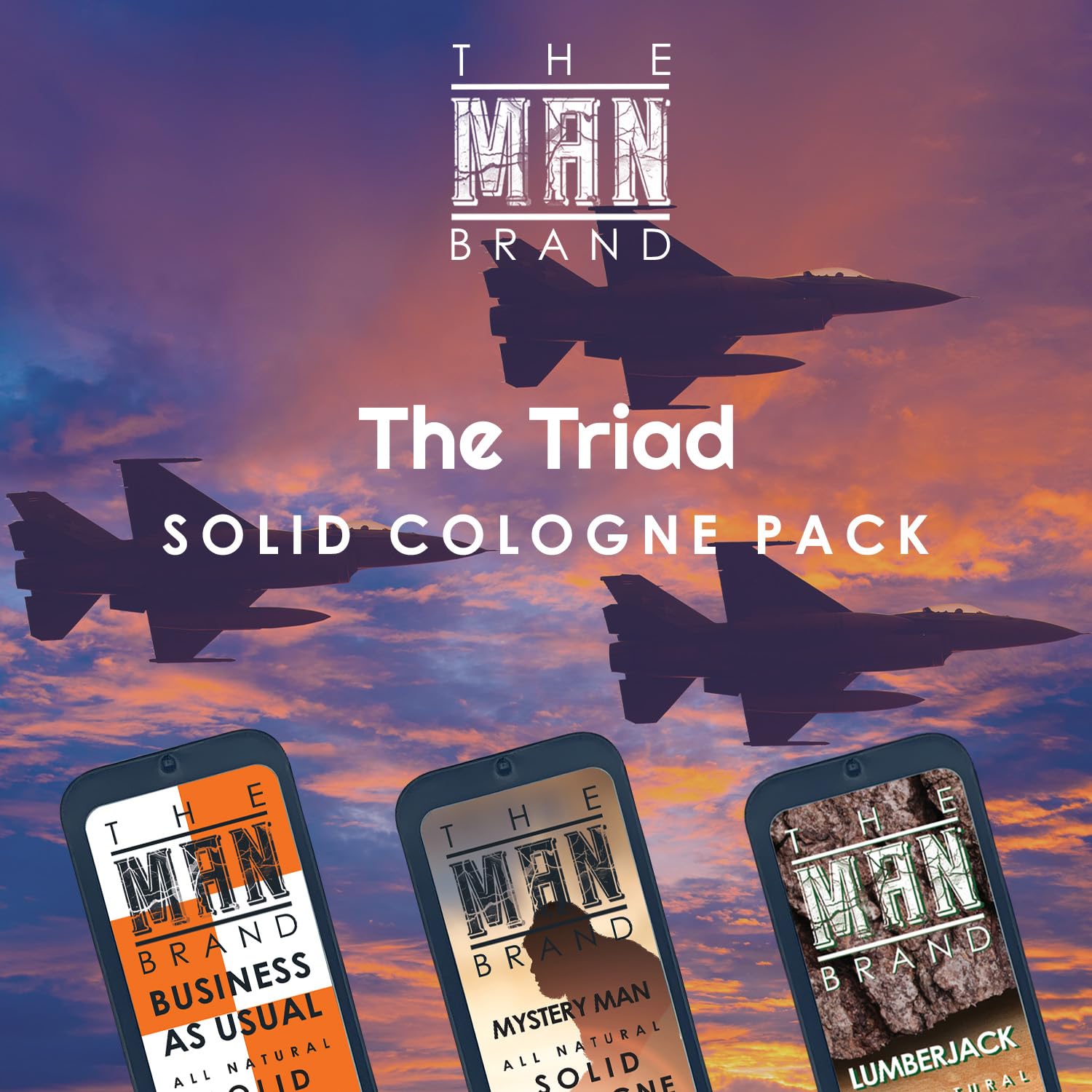 Foto 7 pulgar | Set De Muestras De Colonia Sólida The Man Brand The Triad, 22 Ml X3 - Venta Internacional.