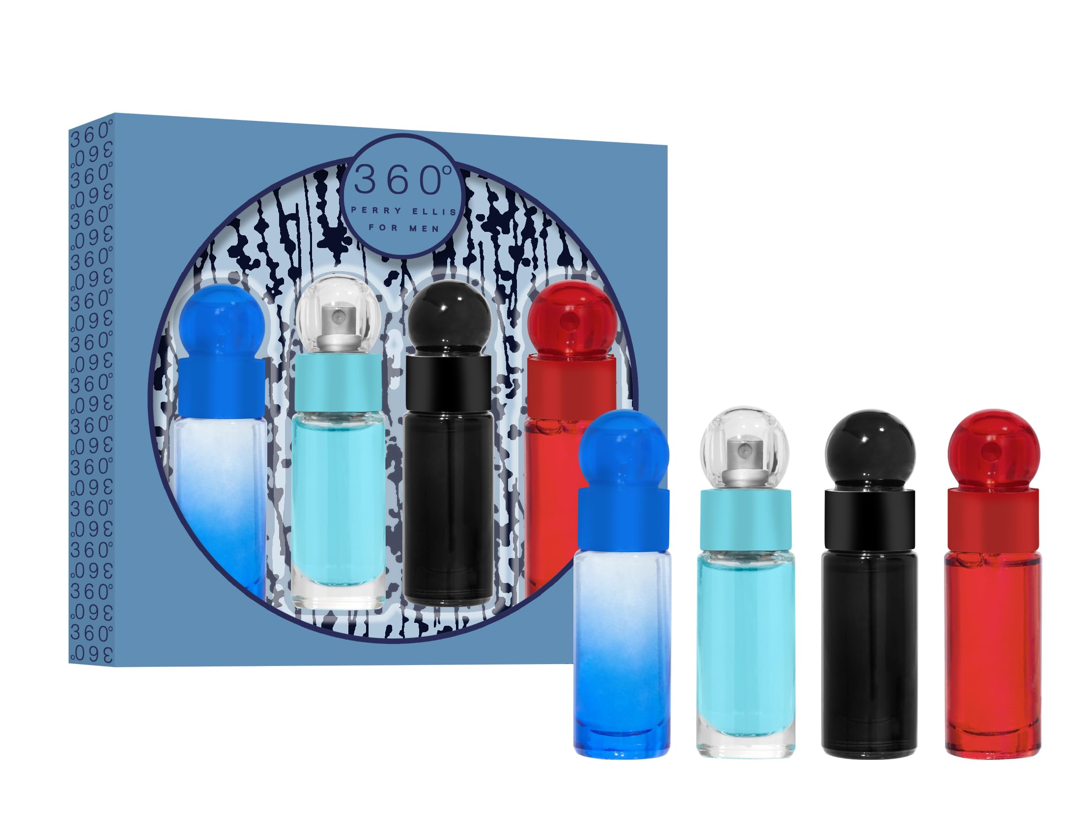 Perfume Perry Ellis 360° Para Hombre, 360°, Rojo, 360°, Muy Azul, 360°, Negro - Venta Internacional.