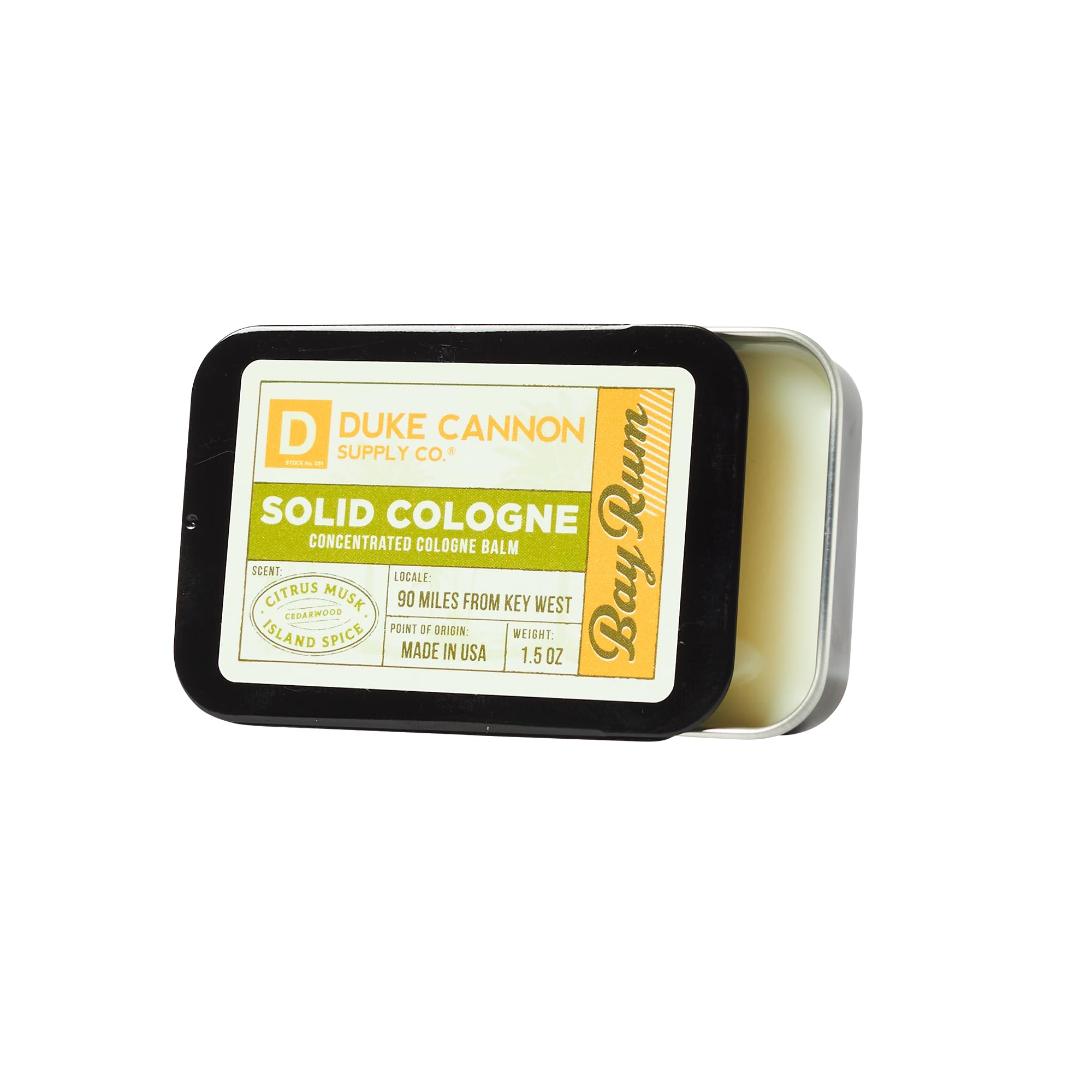 Colonia Sólida Duke Cannon Supply Co. Bay Rum 45 Ml Para Hombre - Venta Internacional.