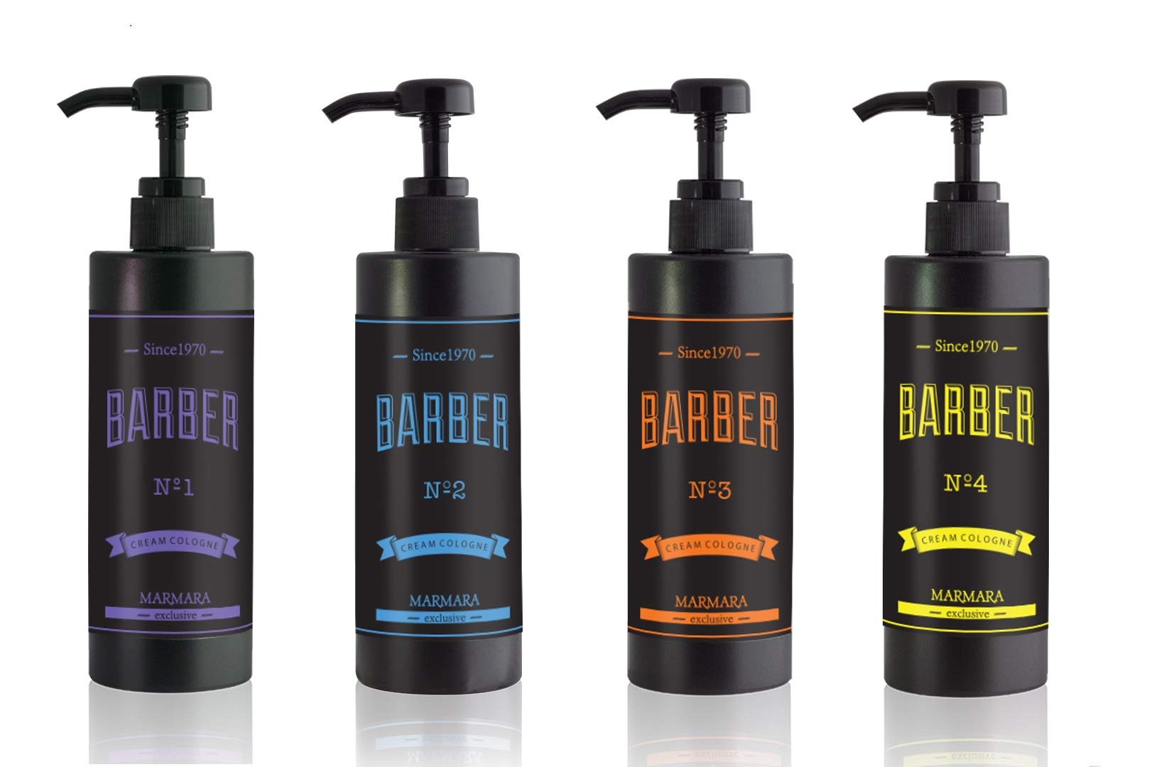 Foto 4 pulgar | Botella De Vidrio Cologne Barber Marmara No4 De 500 Ml Para Hombre - Venta Internacional.