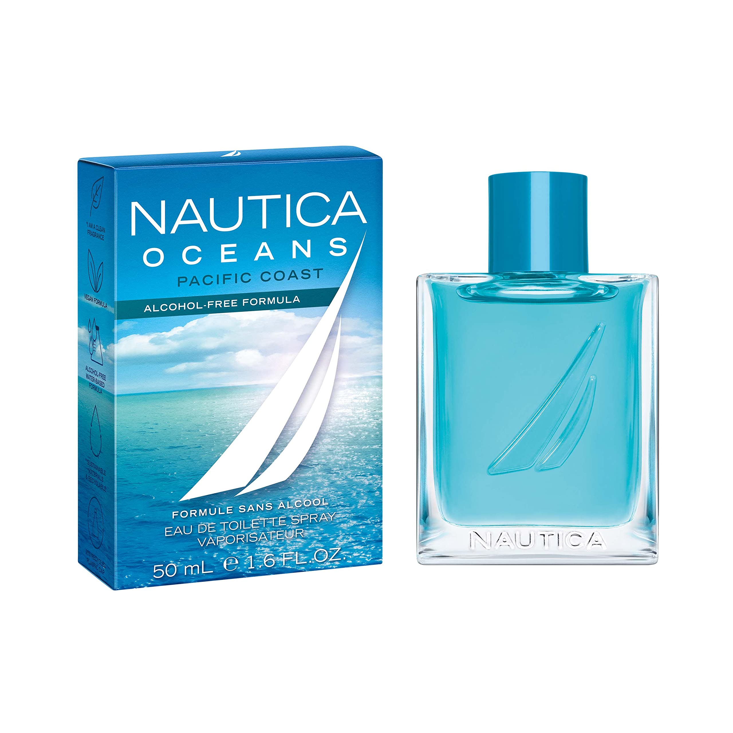 Perfume Nautica Oceans Pacific Coast Eau De Toilette Para Hombre, 50 Ml - Venta Internacional.
