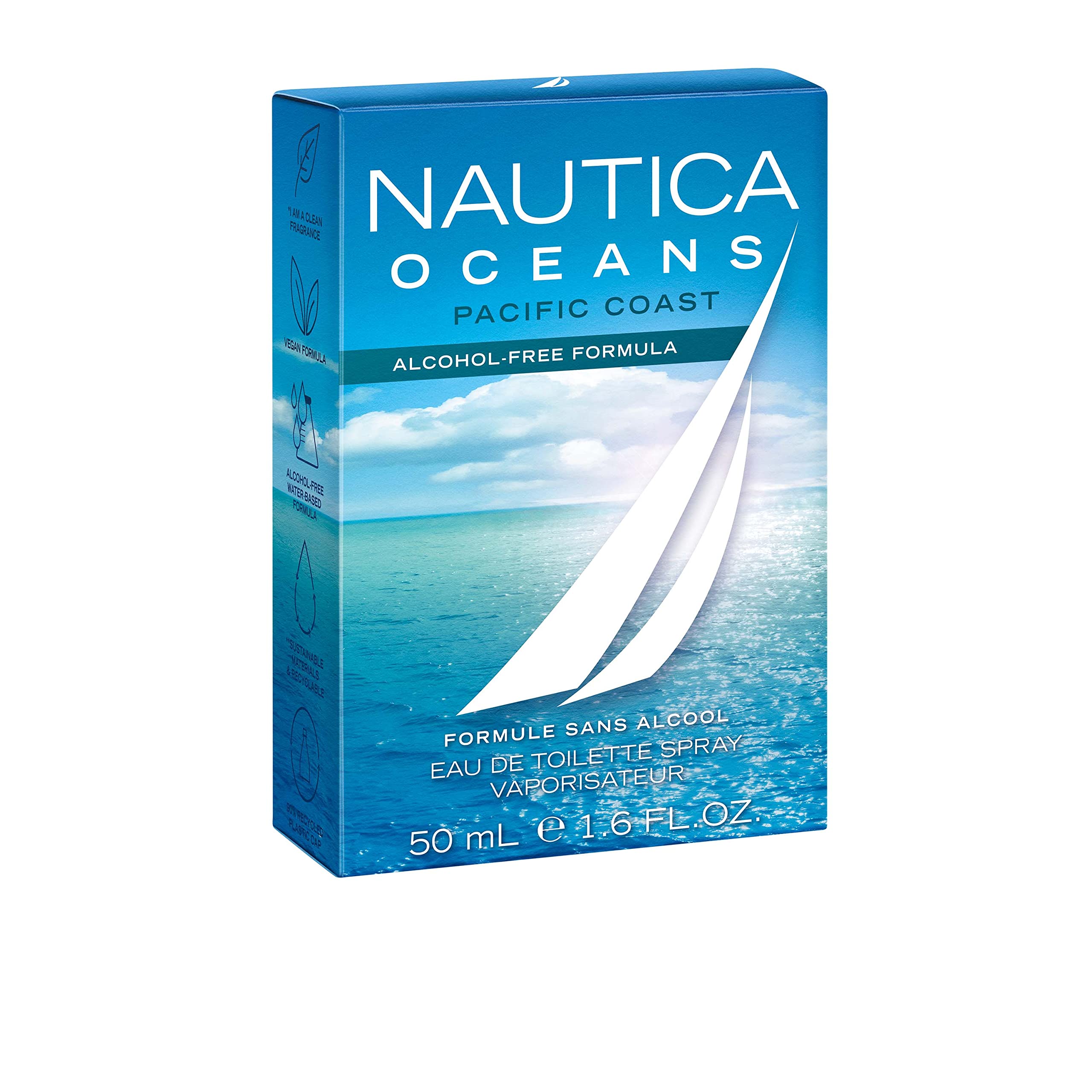 Foto 4 pulgar | Perfume Nautica Oceans Pacific Coast Eau De Toilette Para Hombre, 50 Ml - Venta Internacional.