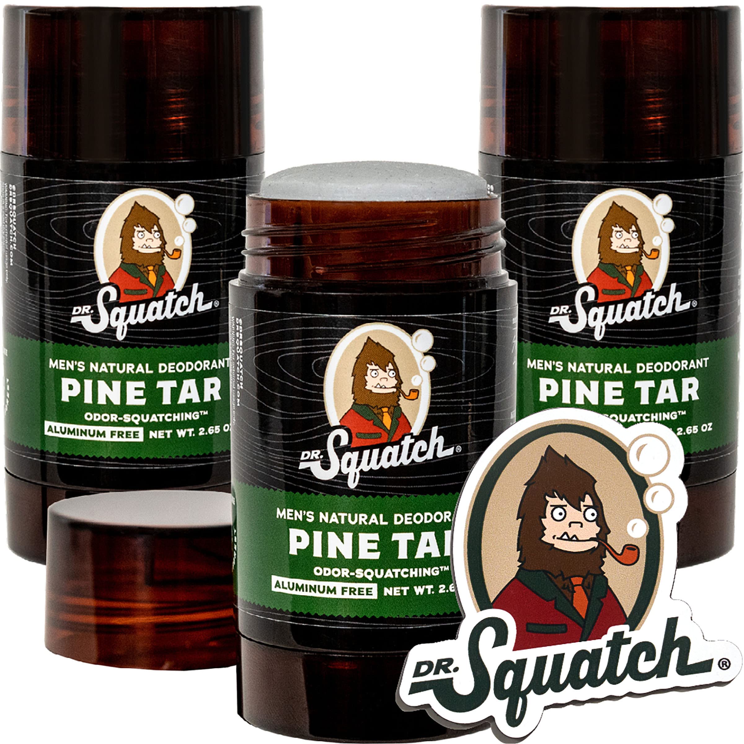 Foto 2 pulgar | Desodorante Dr. Squatch De Alquitrán De Pino Natural Para Hombre, 80 Ml, Paquete De 3 - Venta Internacional.