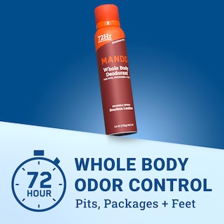 Foto 2 | Desodorante En Aerosol Mando Whole Body Para Hombre, 100 Ml, 72 Horas, Control De Olores - Venta Internacional.