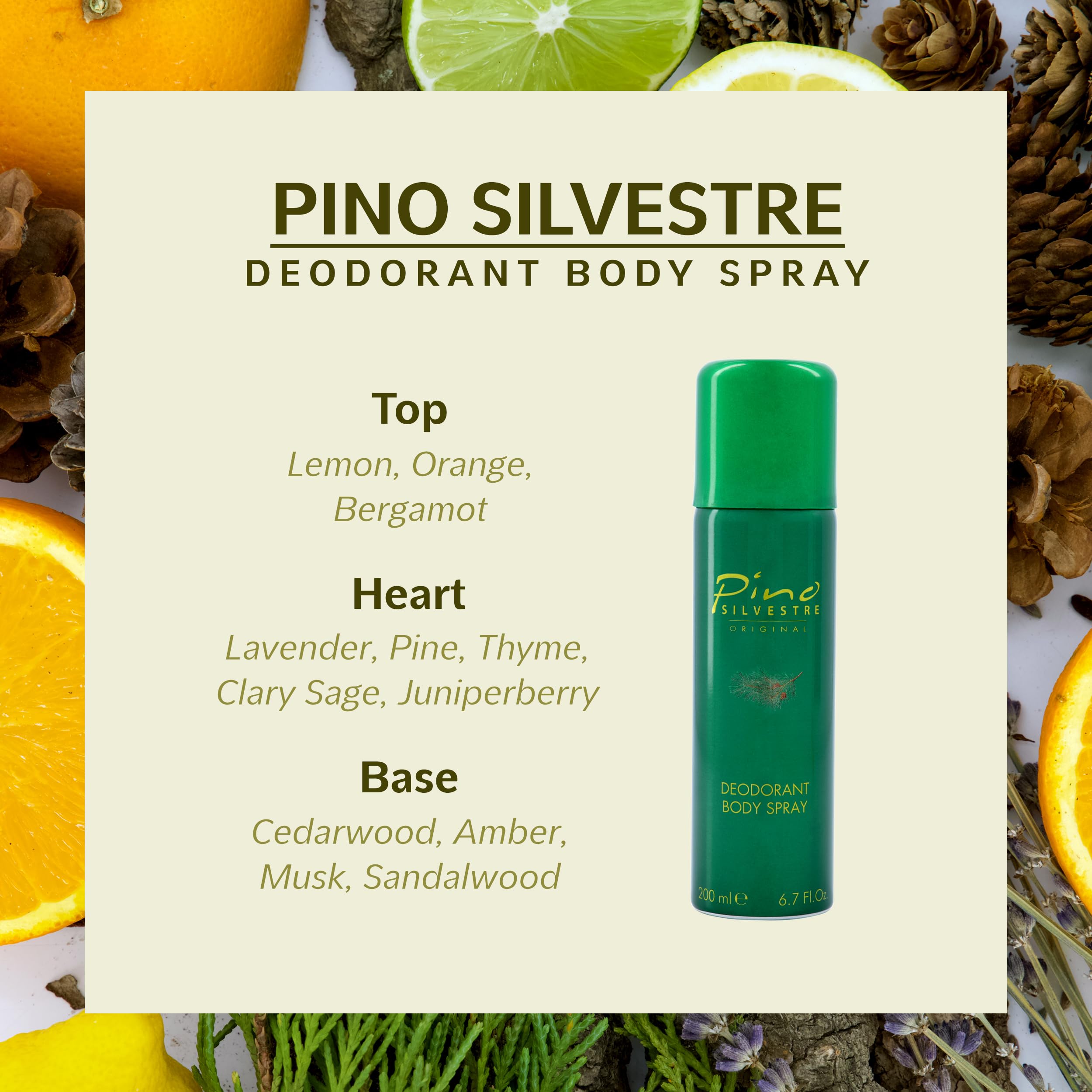 Foto 3 pulgar | Desodorante Corporal En Spray Pino Silvestre Para Hombre, 200 Ml - Venta Internacional.