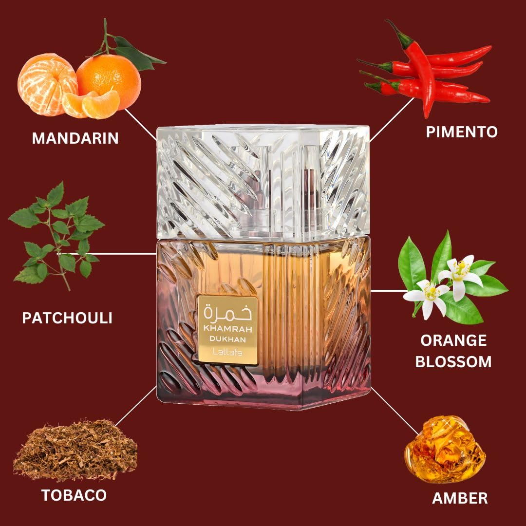 Foto 5 pulgar | Perfume Lattafa Khamrah Dukhan Eau De Parfum, 100 Ml, Para Unisex - Venta Internacional.