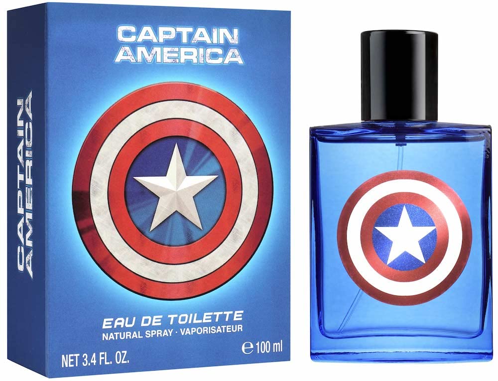 Perfume Marvel Captain America Edt 100 Ml Para Niños - Venta Internacional.
