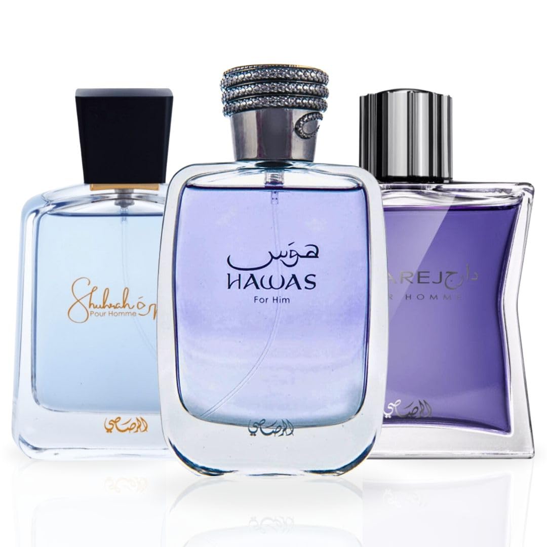Perfume Rasasi Hawas, Daarej, Shuhrah Eau De Parfum Para Hombre - Venta Internacional.