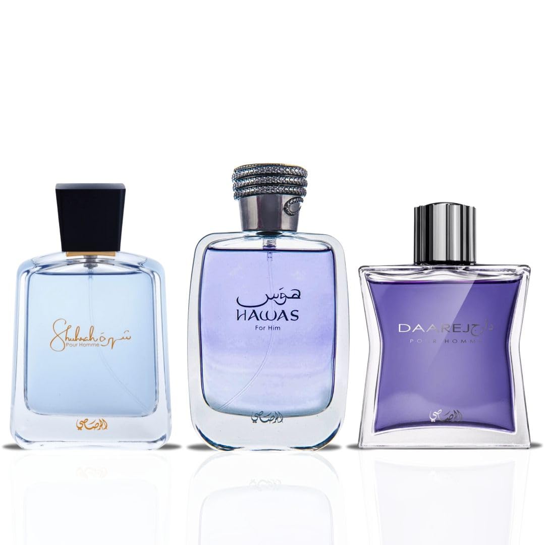 Foto 2 | Perfume Rasasi Hawas, Daarej, Shuhrah Eau De Parfum Para Hombre - Venta Internacional.