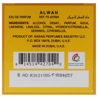 Foto 7 | Perfume Rasasi Alwan Cool Sensation Mist, 100 Ml, Unisex - Venta Internacional.