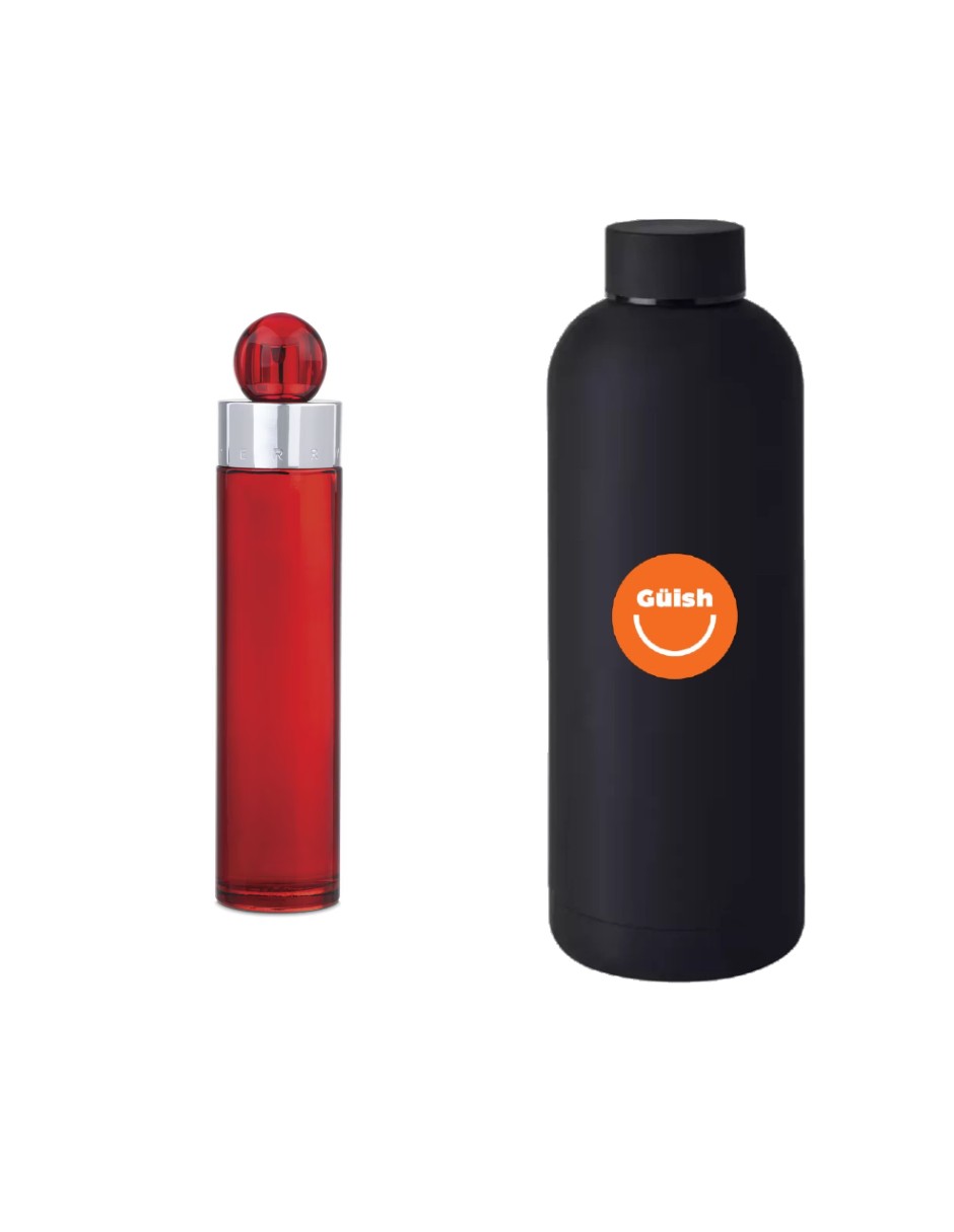 Perfume Perry Ellis 360° Red Edt + Termo de Agua de Regalo Güish