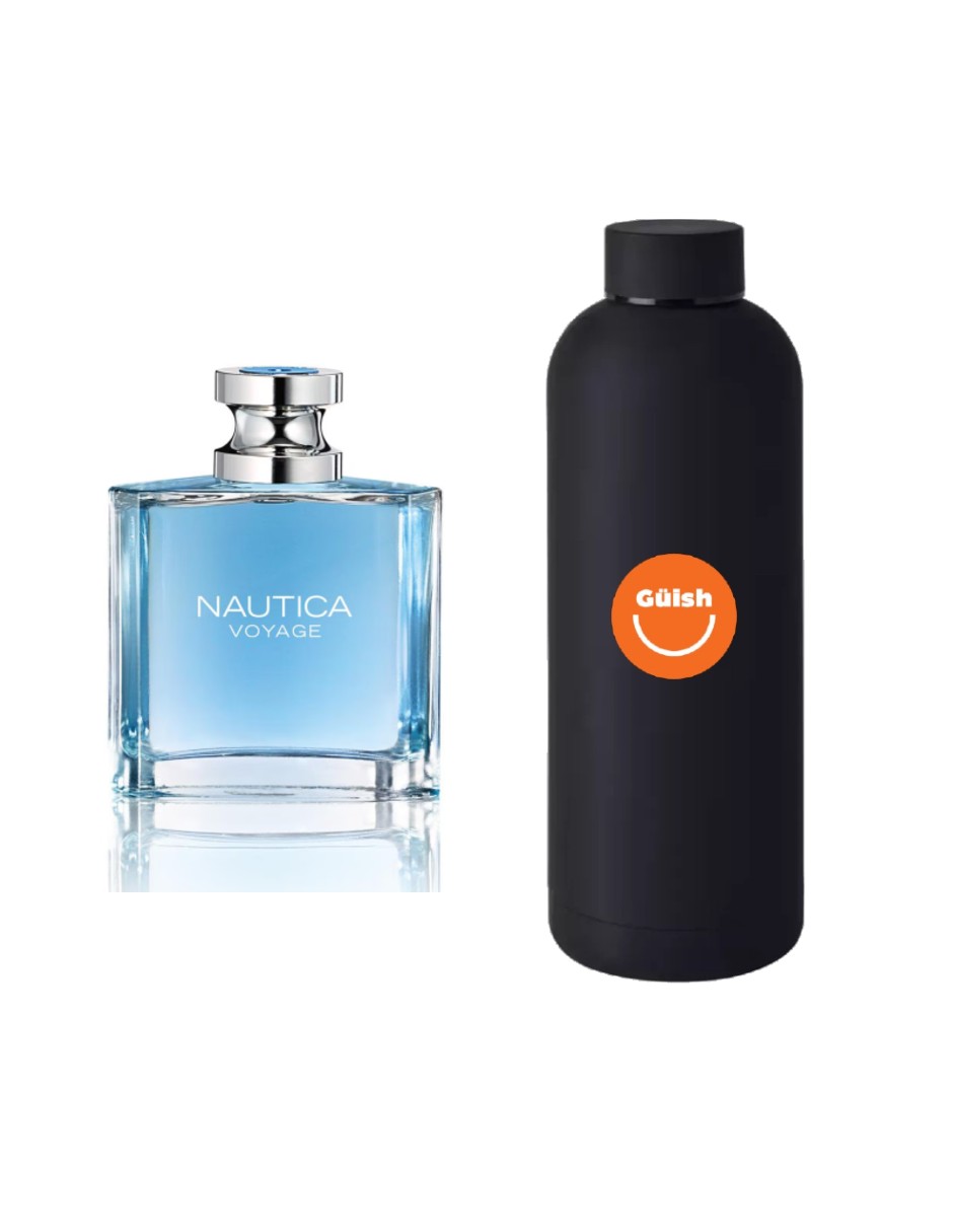 Foto 2 pulgar | Perfume Nautica Voyage Eau De Toilette + Termo de Agua de Regalo Güish