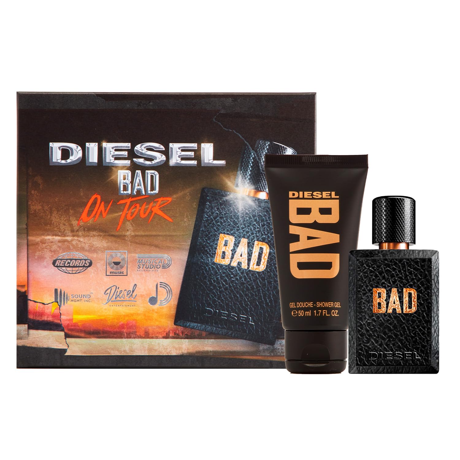 Set De Regalo Con Fragancia Diesel Bad Para Hombre Eau De Toilette 30 Ml - Venta Internacional.