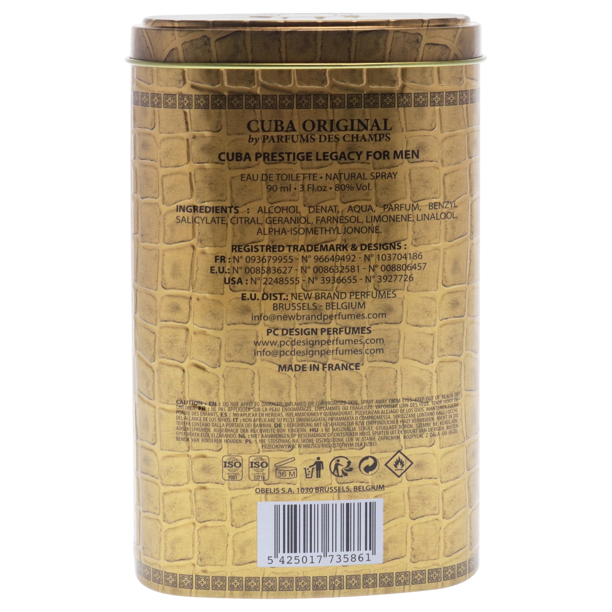 Foto 4 | Perfume Cuba Prestige Legacy Eau De Toilette, 90 Ml, Para Hombre - Venta Internacional.