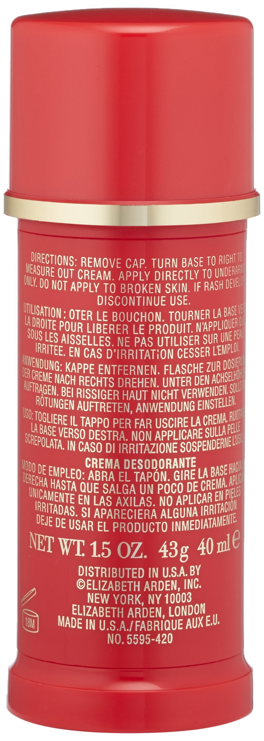 Foto 3 pulgar | Crema Desodorante Elizabeth Arden Red Door 45 Ml - Venta Internacional.