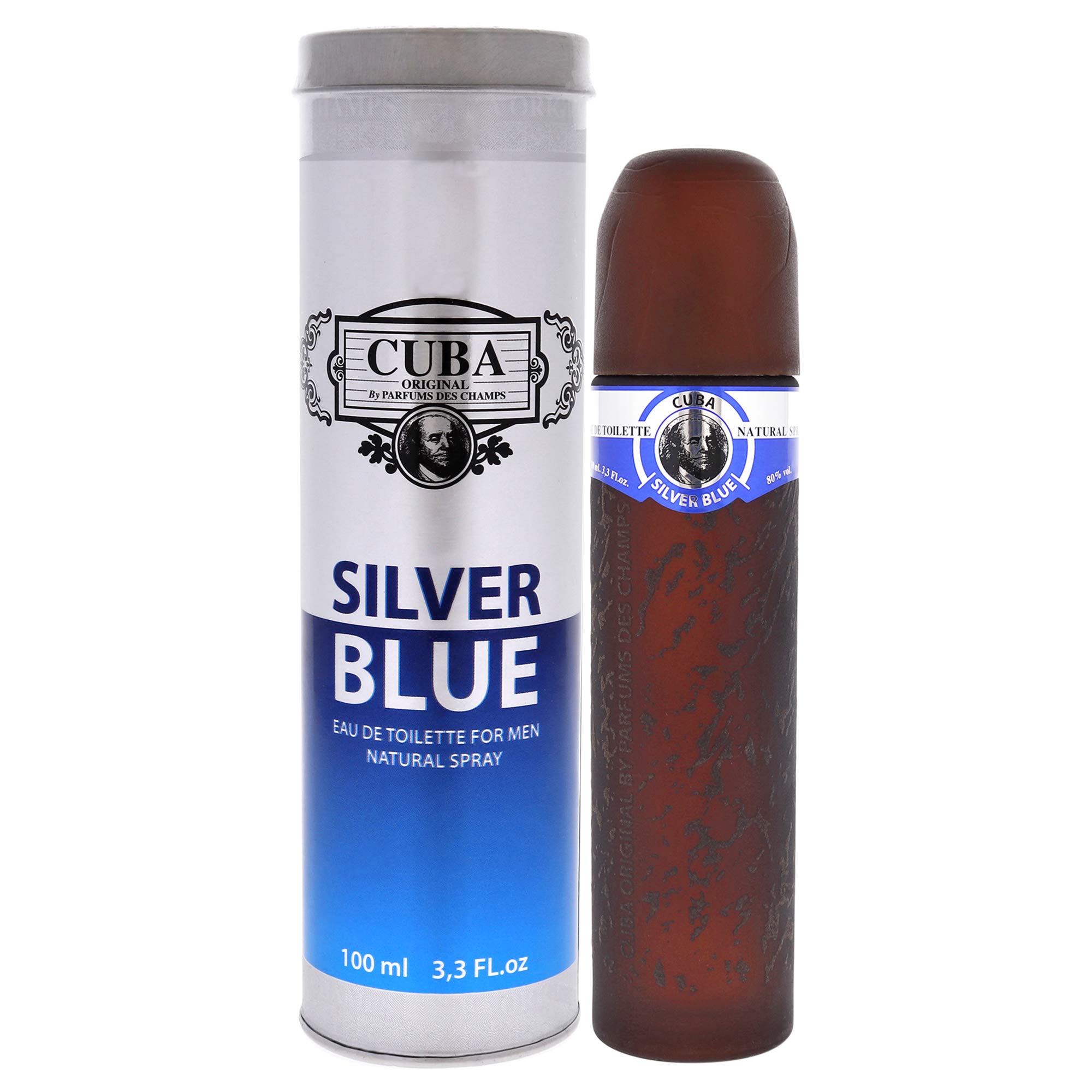 Perfume Cuba Silver Blue Eau De Toilette 100 Ml Para Hombre - Venta Internacional.