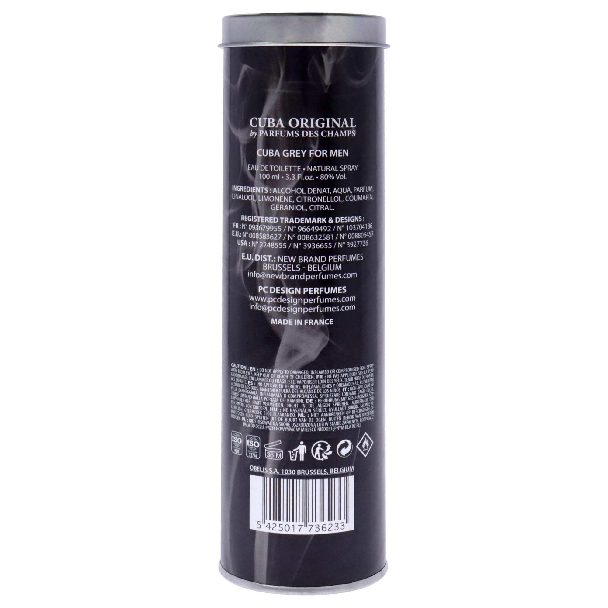 Foto 5 pulgar | Perfume Cuba Grey De Cuba, Eau De Toilette Para Hombre, 100 Ml - Venta Internacional.