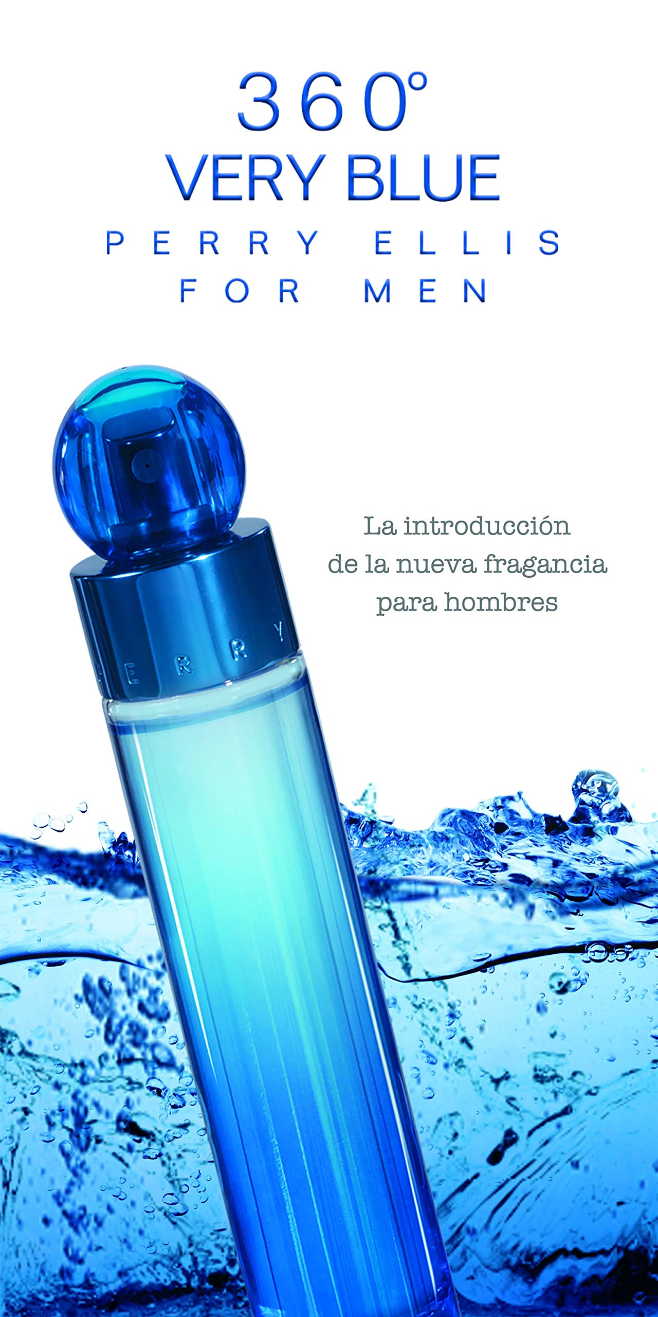 Foto 6 pulgar | Perfume Perry Ellis 360 Very Blue Para Hombre, 100 Ml, Regalo De 3 Piezas - Venta Internacional.