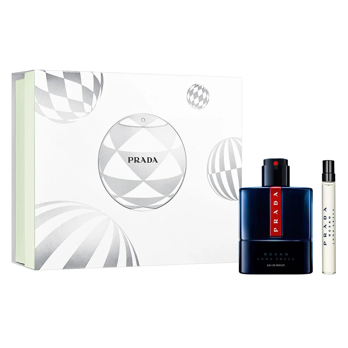 Set De Regalo Perfume Luna Rossa Ocean De Prada Para Hombre, 100 Ml + 10 Ml - Venta Internacional.