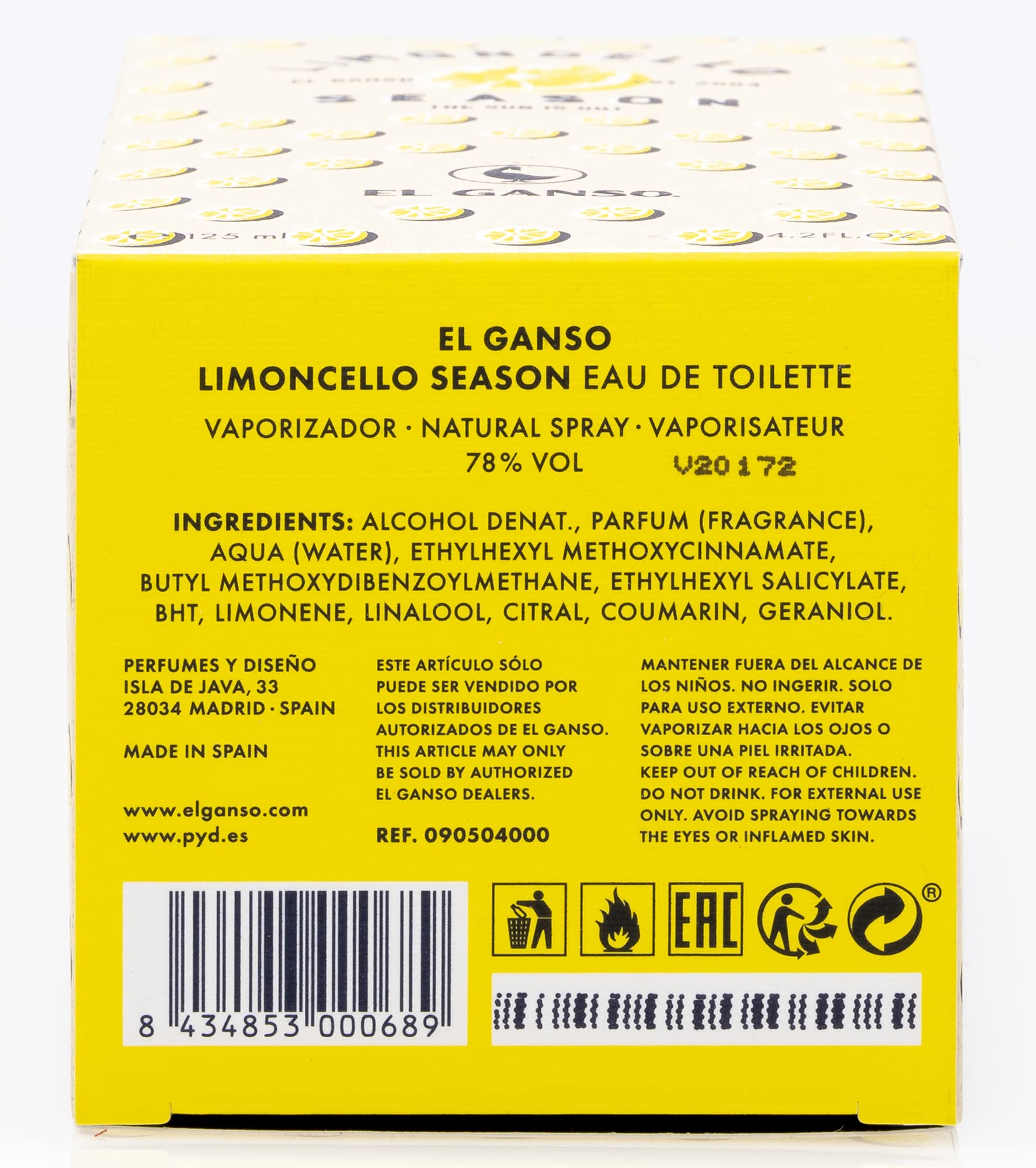 Foto 6 pulgar | Perfume El Ganso Limoncello Edt 125ml Para Hombre - Venta Internacional.