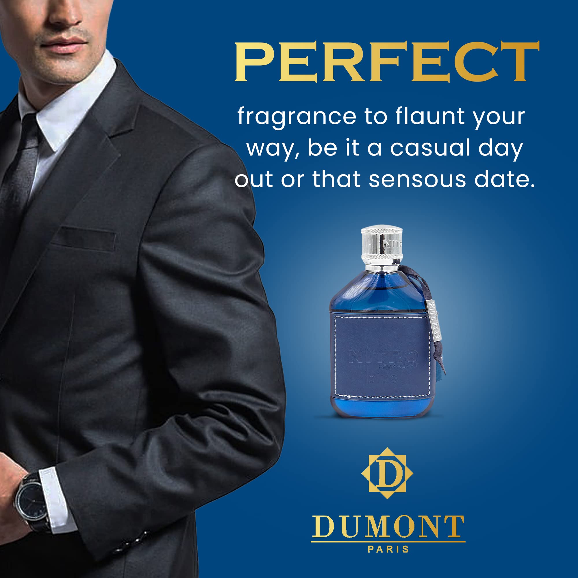 Foto 5 pulgar | Perfume Dumont Nitro Blue Eau De Parfum 100 Ml Para Hombre - Venta Internacional.