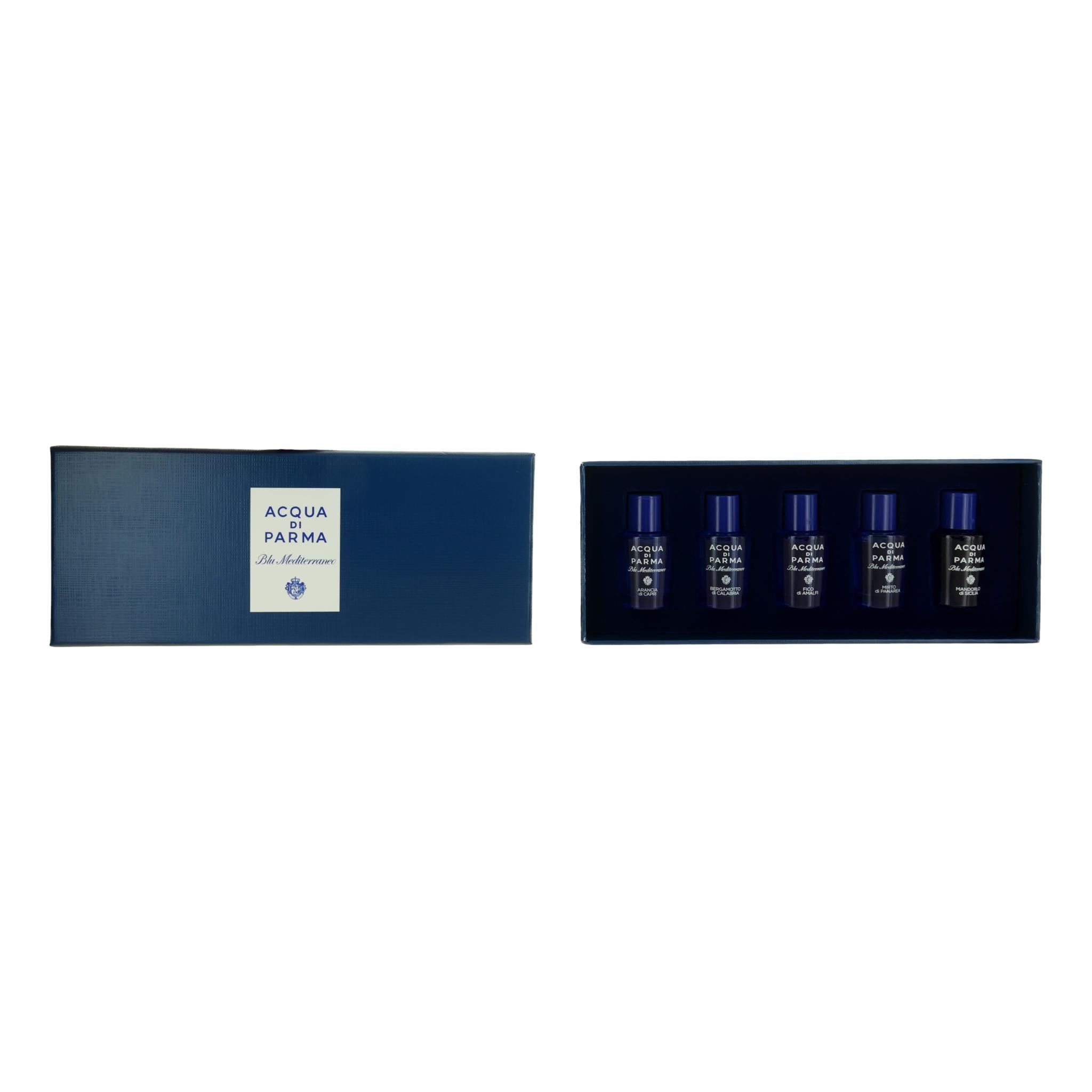 Set De Perfume Acqua Di Parma Blu Mediterraneo Para Hombre 5x5 Ml Ed - Venta Internacional.