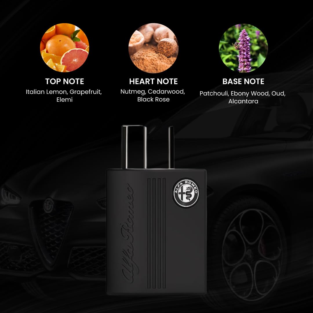 Foto 6 pulgar | Perfume Alfa Romeo Black Edt En Aerosol Para Hombre, 125 Ml - Venta Internacional.