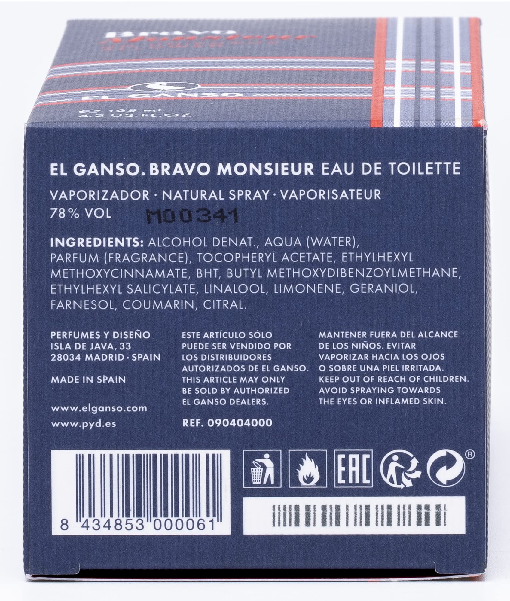 Foto 5 pulgar | Perfume El Ganso Bravo Monsieur Edt 125ml Para Hombre - Venta Internacional.