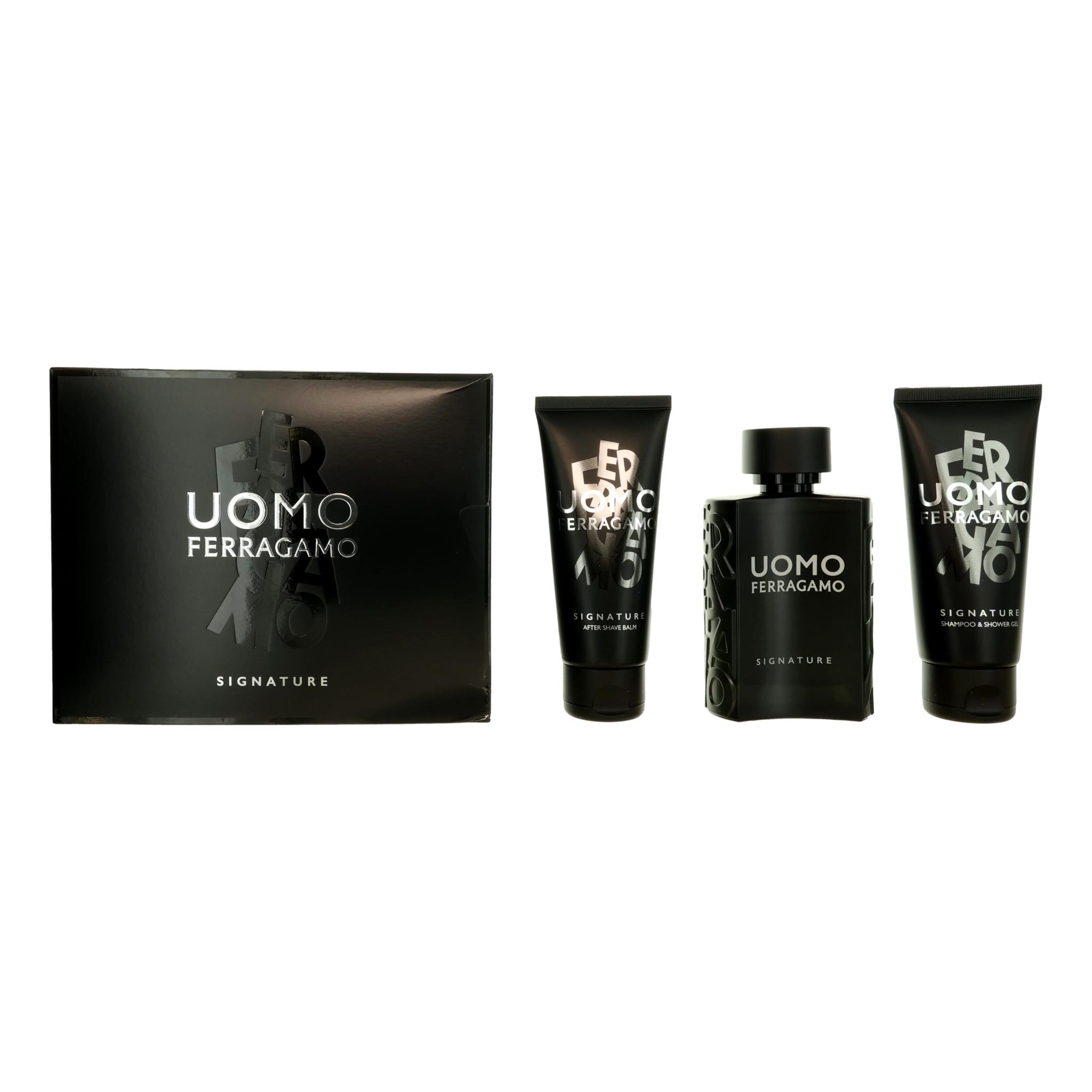 Set de Perfume Salvatore Ferragamo Uomo Signature 3 Piezas - Venta Internacional