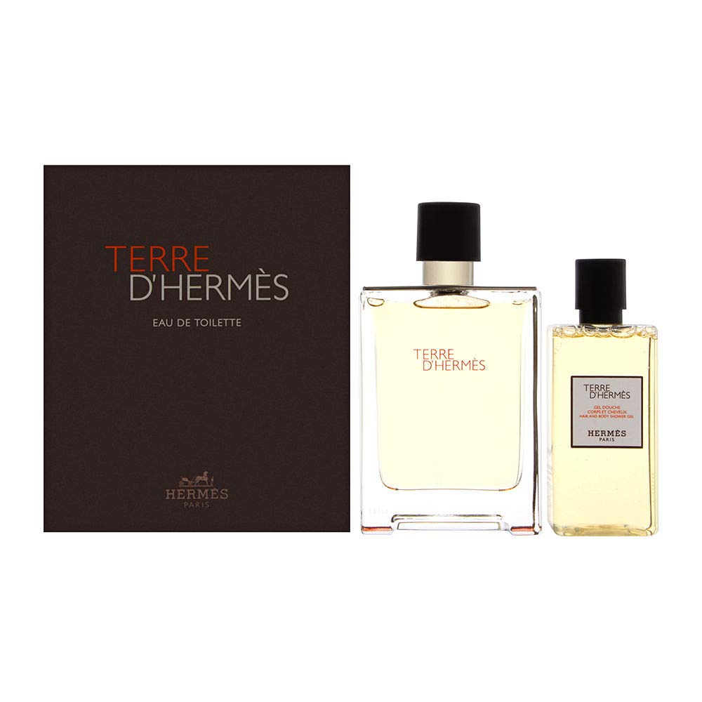Set De Perfume Hermes Terre D'hermes Eau De Toilette 100 Ml + Gel - Venta Internacional.