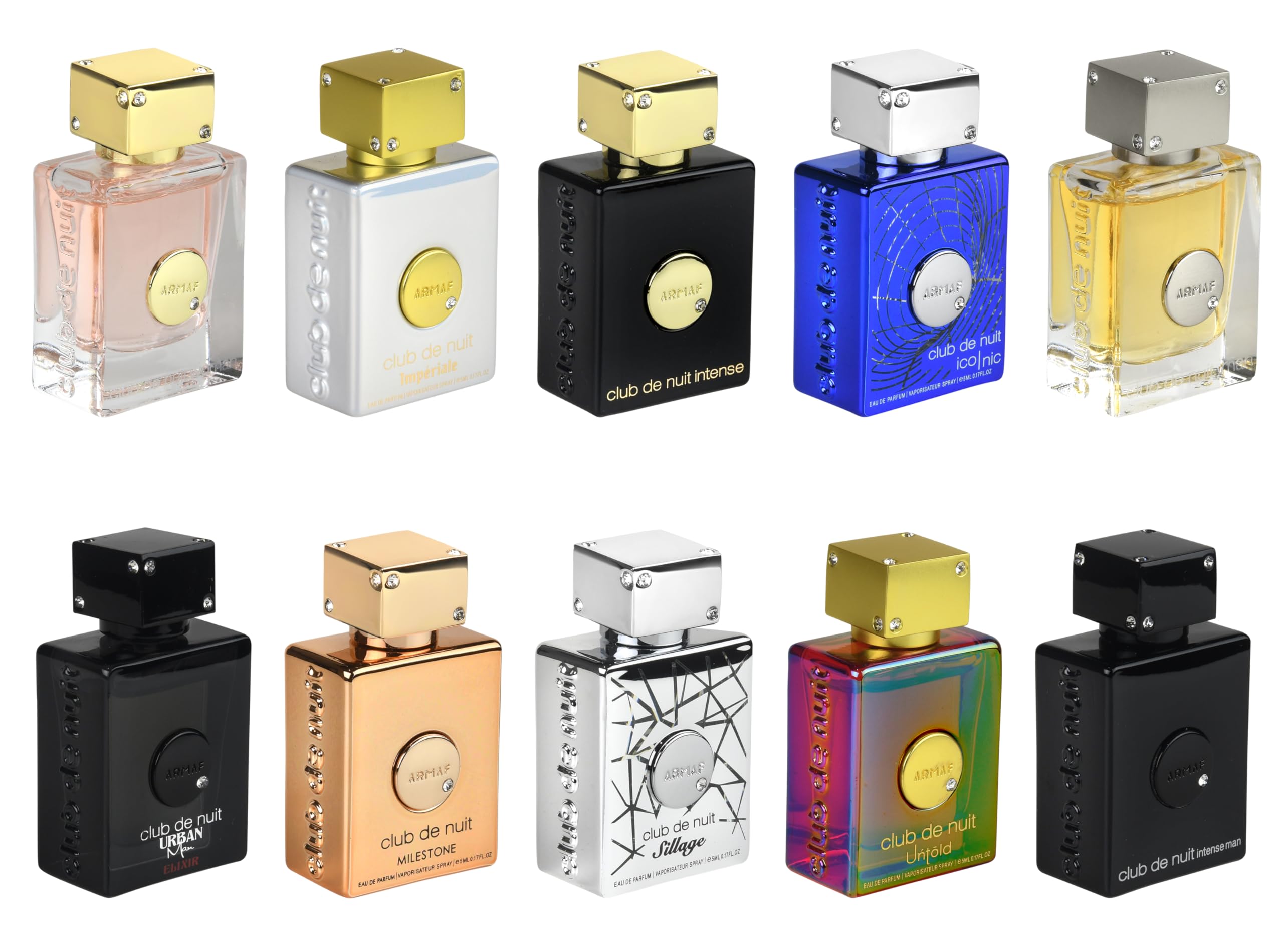 Foto 3 pulgar | Set De Perfume Armaf Club De Nuit Parfum 10 Mini 5 Ml Para Hombre Y Mujer - Venta Internacional.