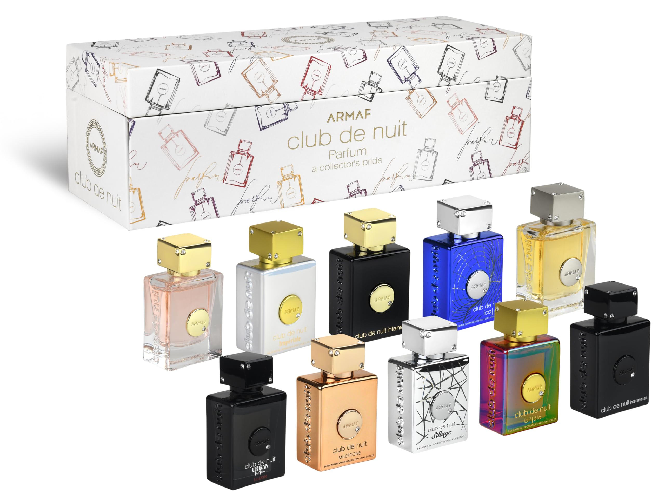 Foto 4 pulgar | Set De Perfume Armaf Club De Nuit Parfum 10 Mini 5 Ml Para Hombre Y Mujer - Venta Internacional.